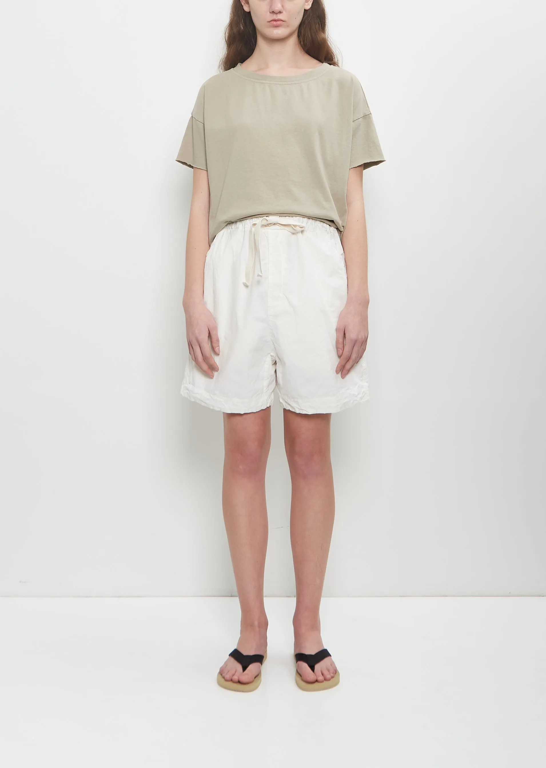 Cotton Canvas Shorts — Milk sold by La Garconne
