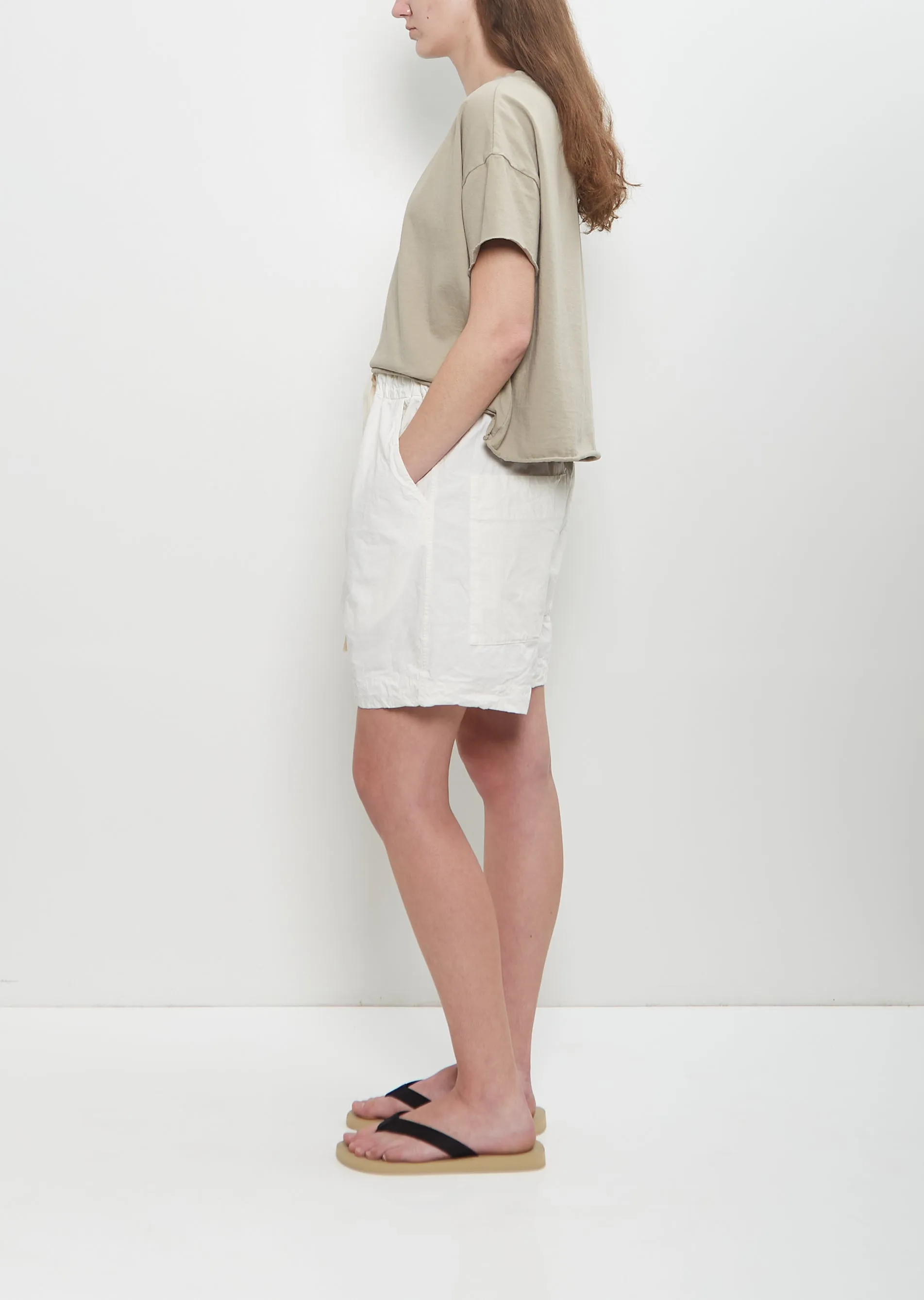 Cotton Canvas Shorts — Milk sold by La Garconne product image thumbnail 2