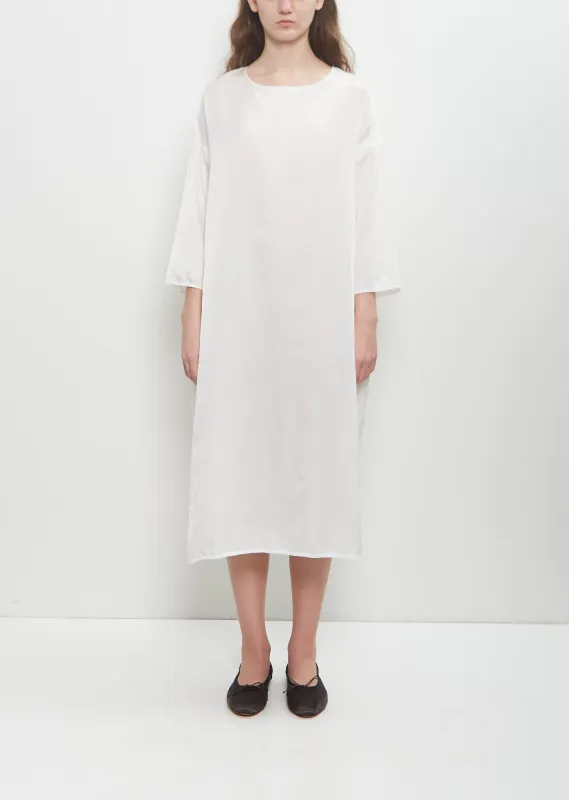 Silk Cotton Simple T-Dress sold by La Garconne