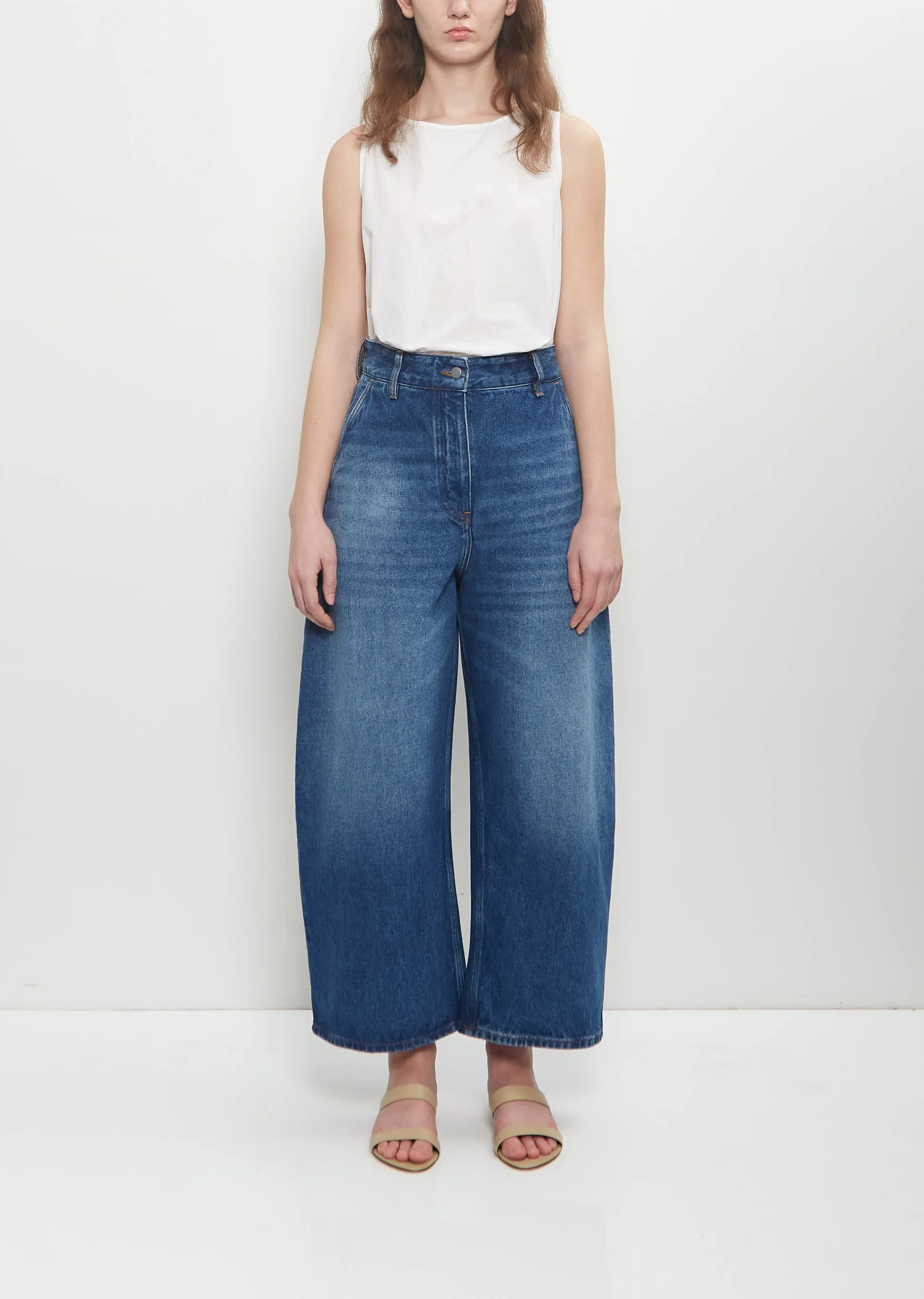 Chalco Denim Pant — Indigo sold by La Garconne