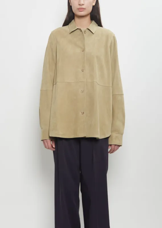 Soft Suede Shirt sold by La Garconne