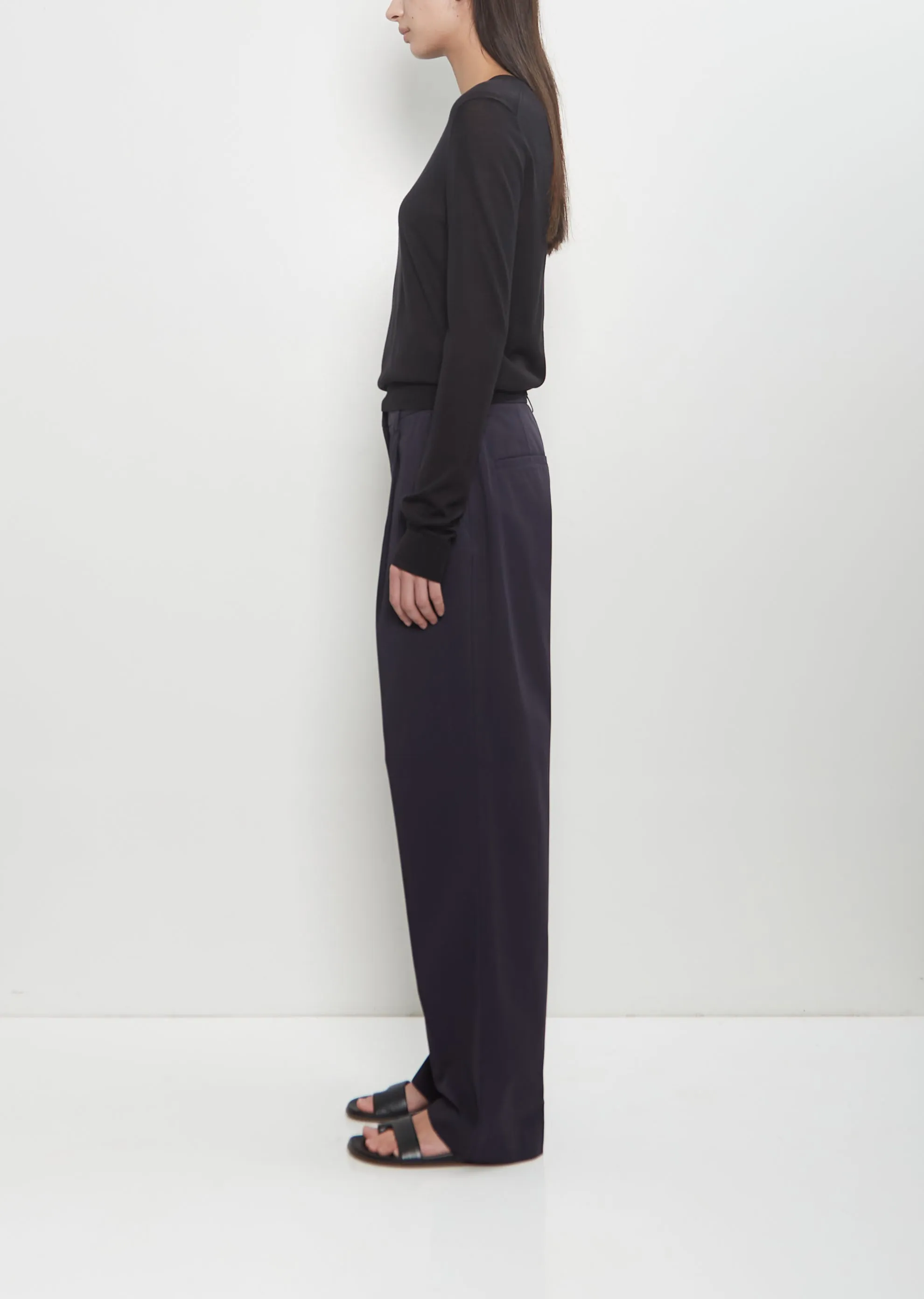 Cotton Slanted Pocket Trousers sold by La Garconne product image thumbnail 2