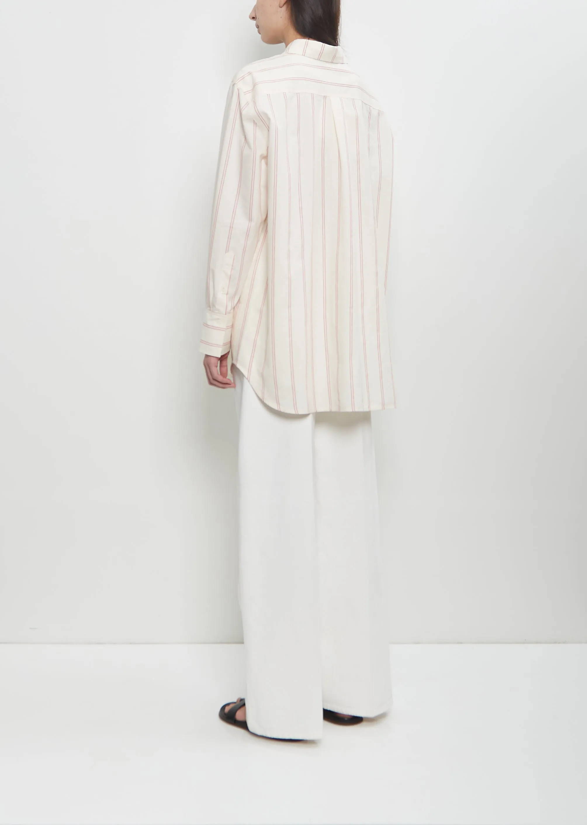 Cotton Silk Relaxed Striped Shirt sold by La Garconne product image thumbnail 3