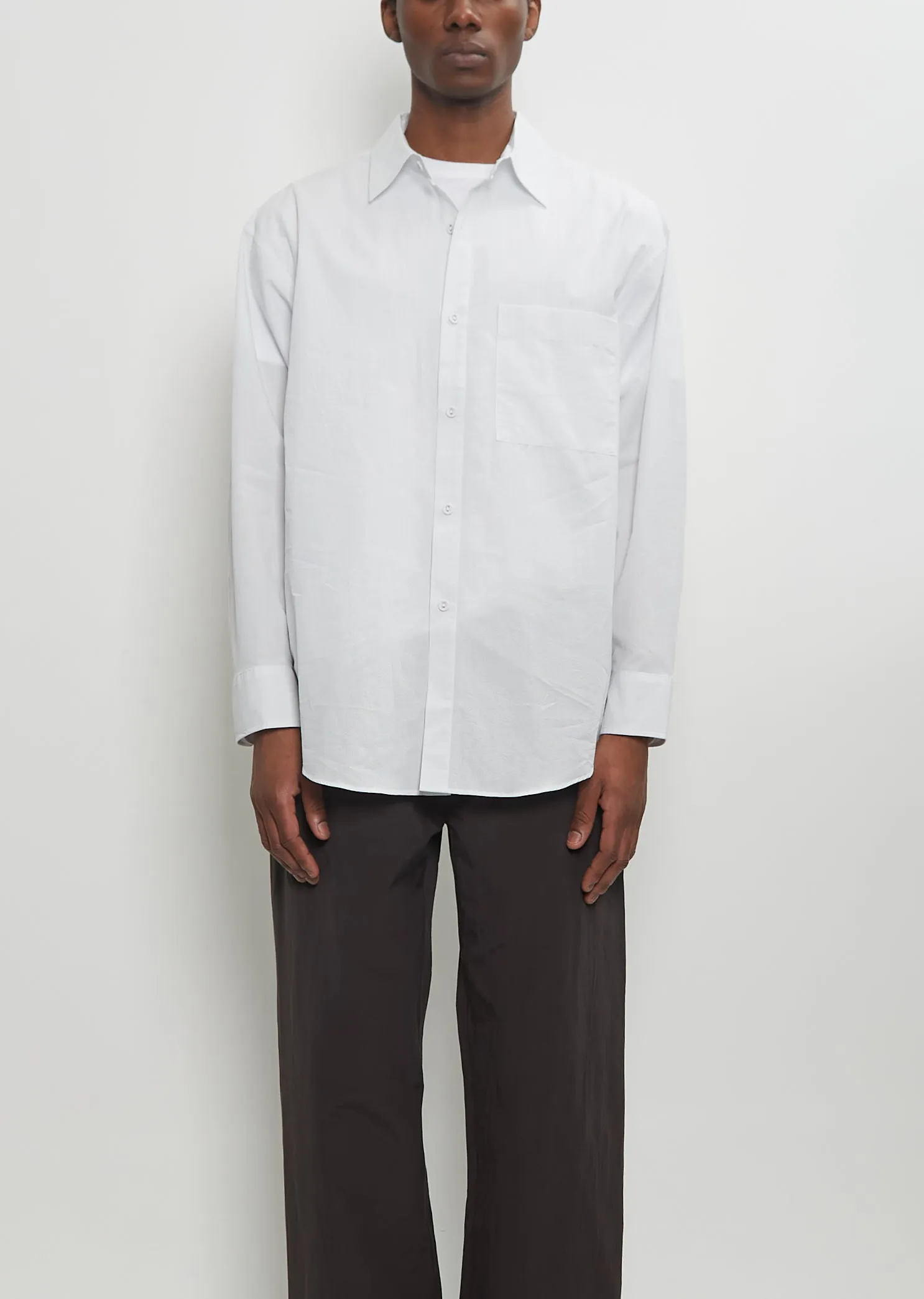 Doris Shirt — Light Grey sold by La Garconne