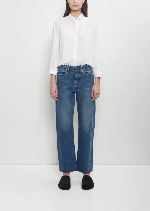 Straight Jean Trouser — Vintage Blue sold by La Garconne