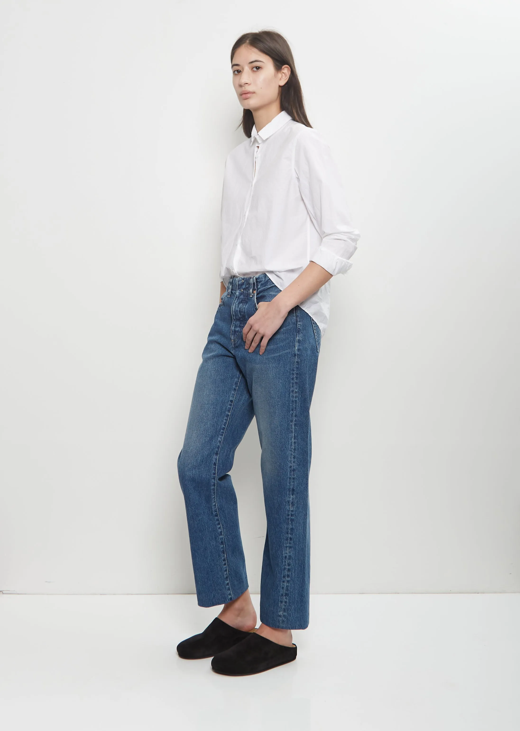 Straight Jean Trouser — Vintage Blue sold by La Garconne product image thumbnail 4