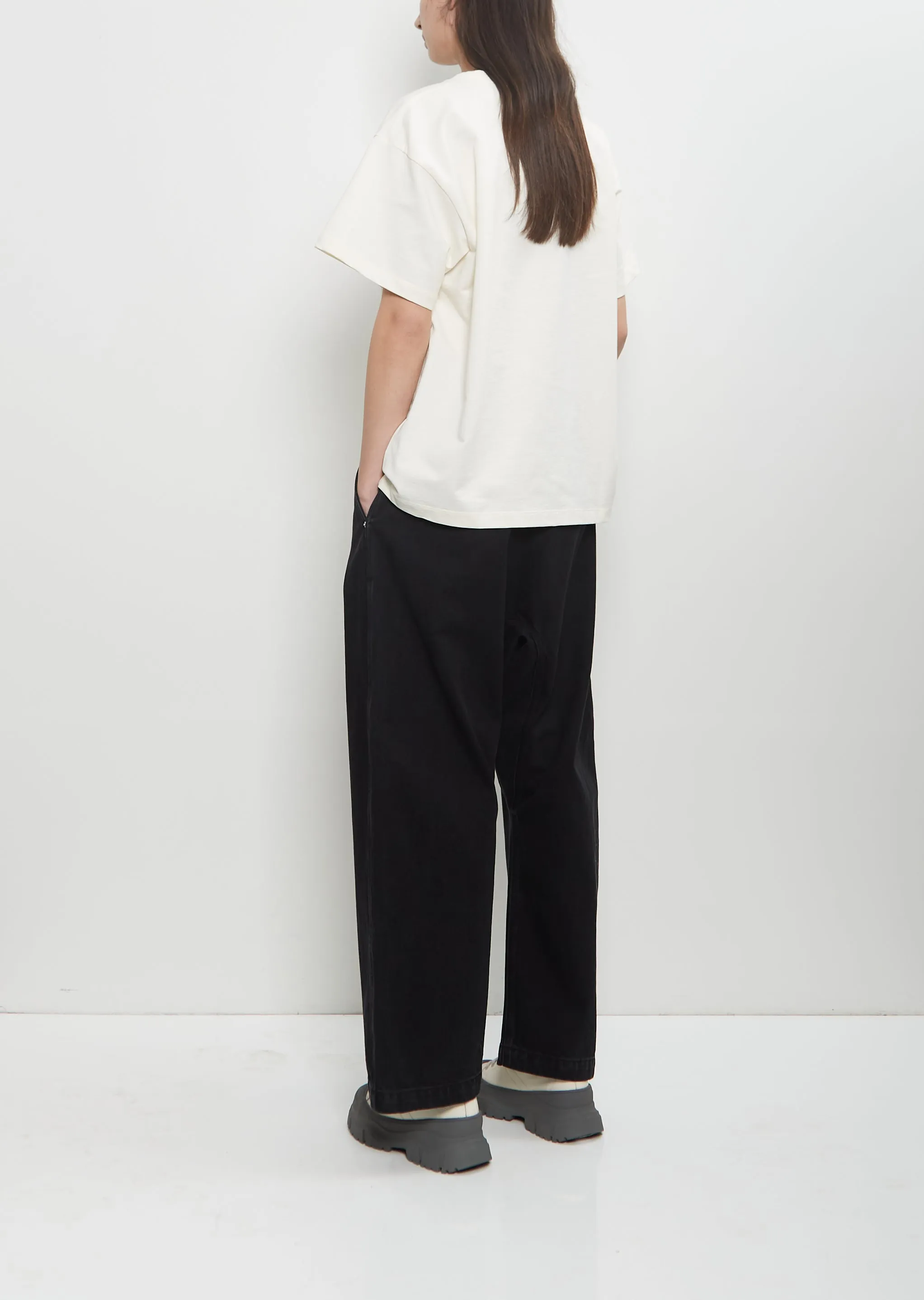 Cotton Fleece Tulsa Oversized T-Shirt — Ivory sold by La Garconne product image thumbnail 3