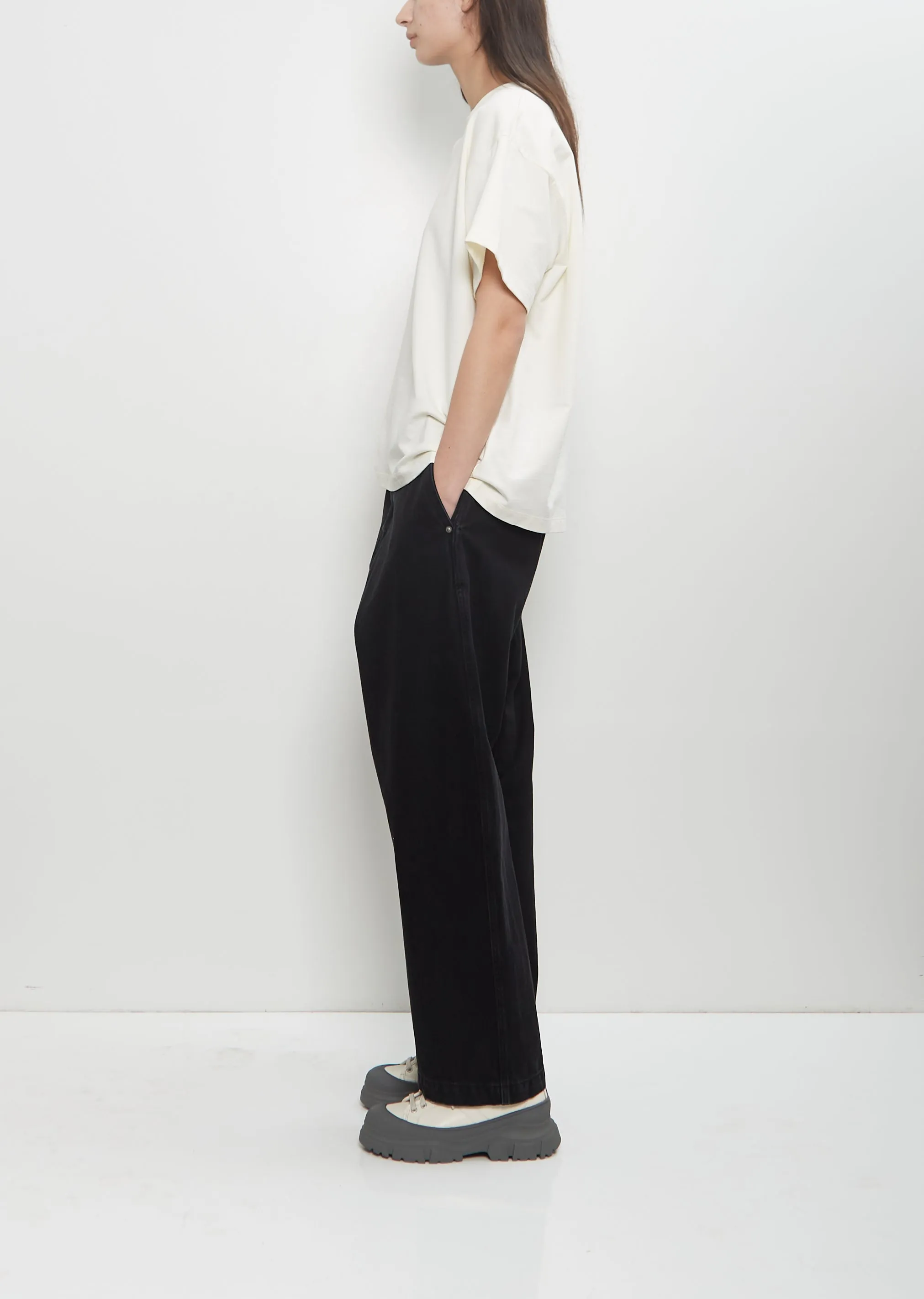 Cotton Fleece Tulsa Oversized T-Shirt — Ivory sold by La Garconne product image thumbnail 2