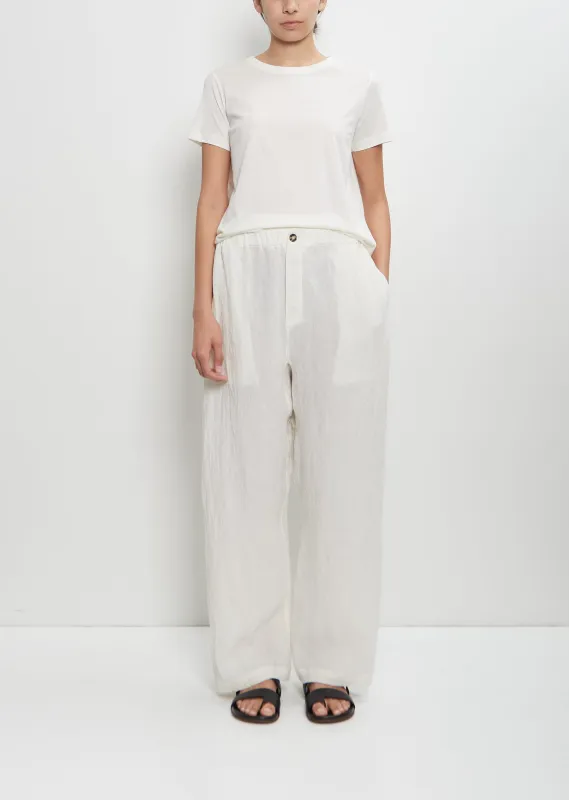 Linen Pilar Low Crotch Pant sold by La Garconne