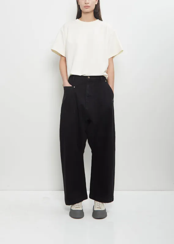 Cotton Plato Denim Pants sold by La Garconne