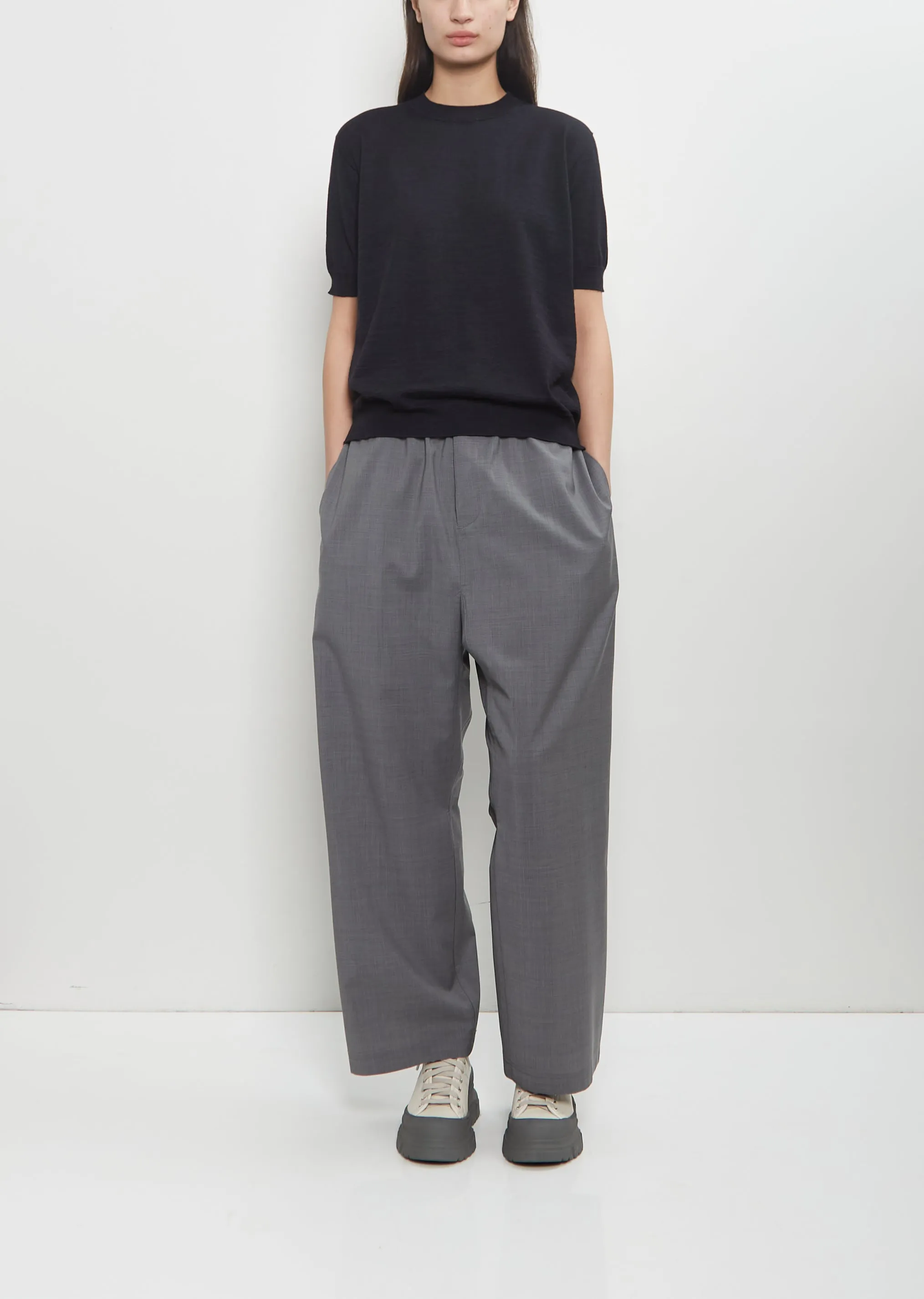 Memphis C-Neck Sweater — Dark Navy Melange sold by La Garconne product image thumbnail 4