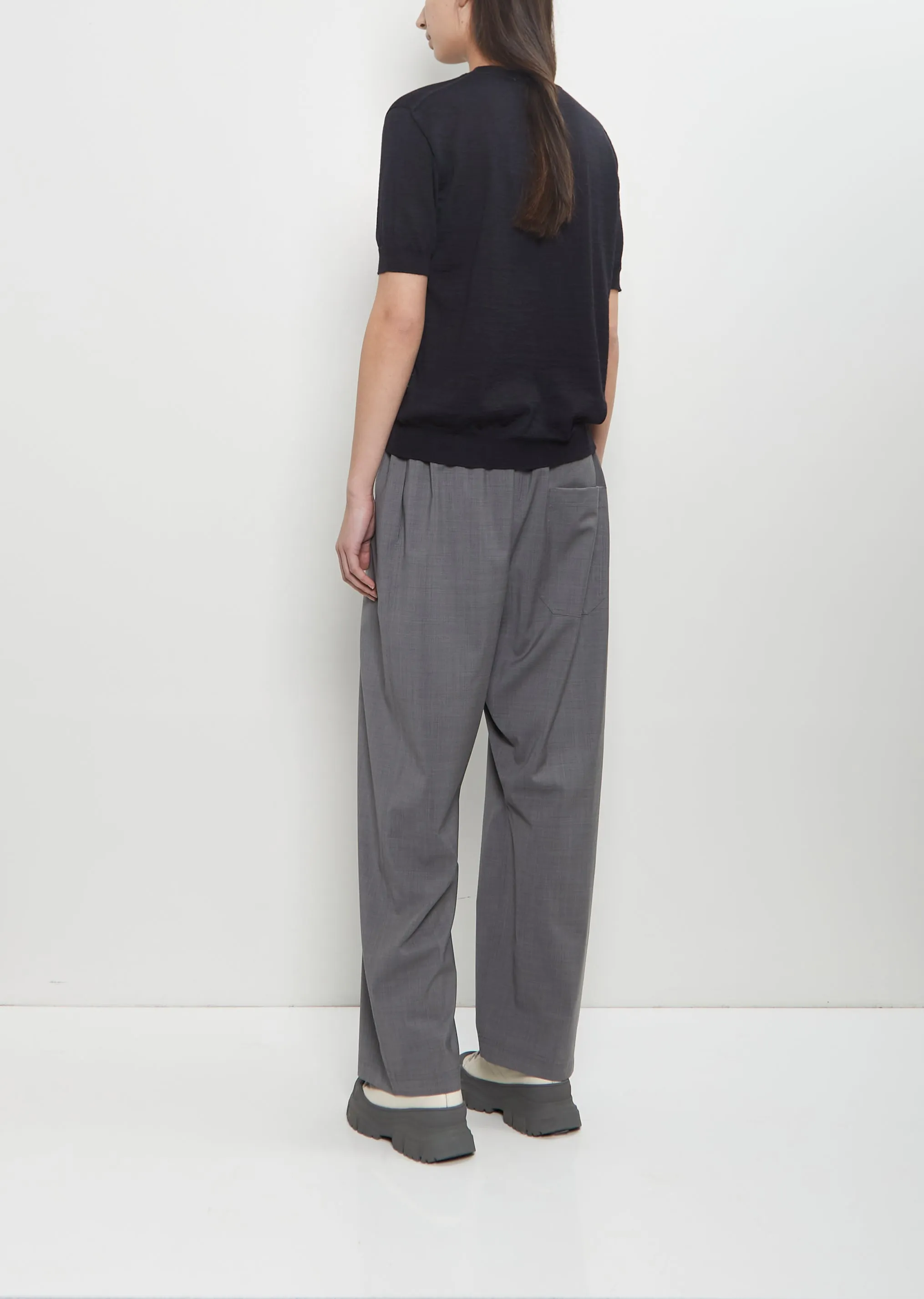 Memphis C-Neck Sweater — Dark Navy Melange sold by La Garconne product image thumbnail 3