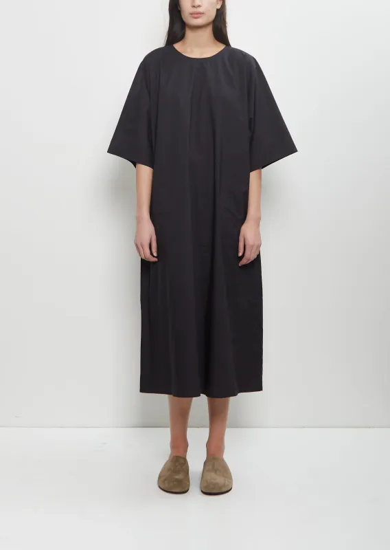 Doha A-Shape Dress — Black sold by La Garconne