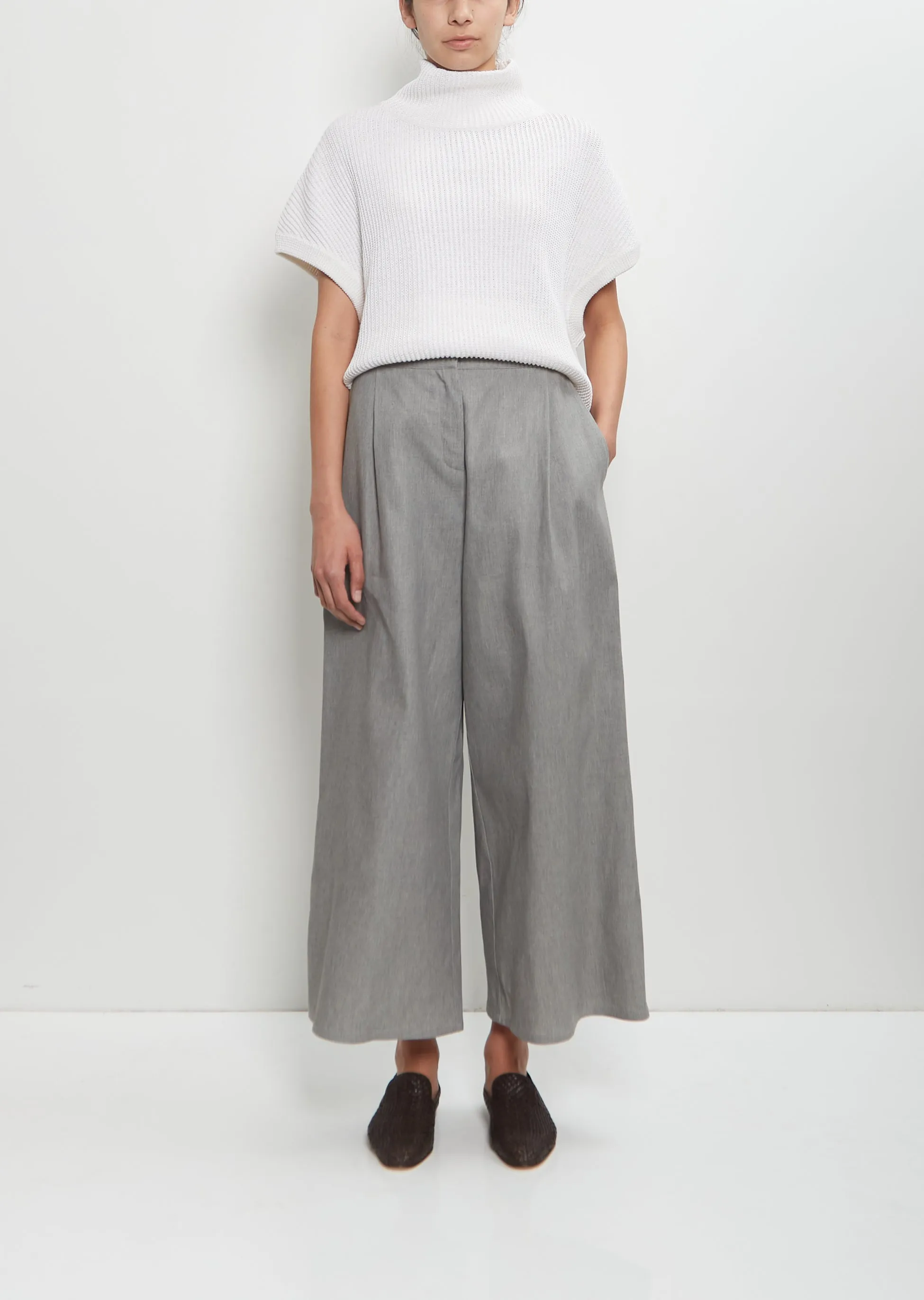 Cotton Full Jean Pants — Tortora sold by La Garconne