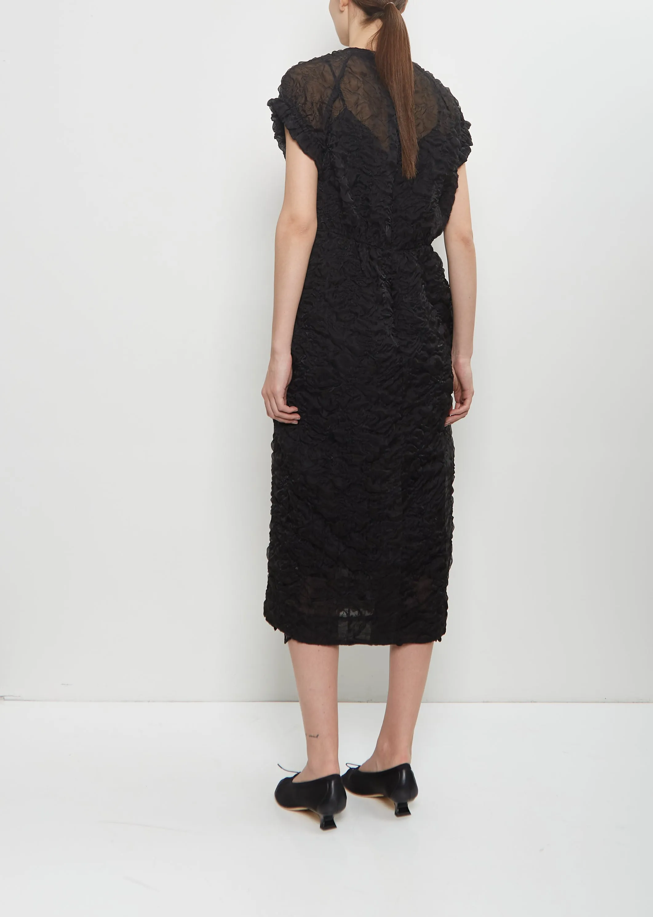 Gathered Sleeve Tulip Dress sold by La Garconne product image thumbnail 3