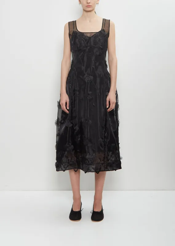 Organza Balconette Detail Dress sold by La Garconne