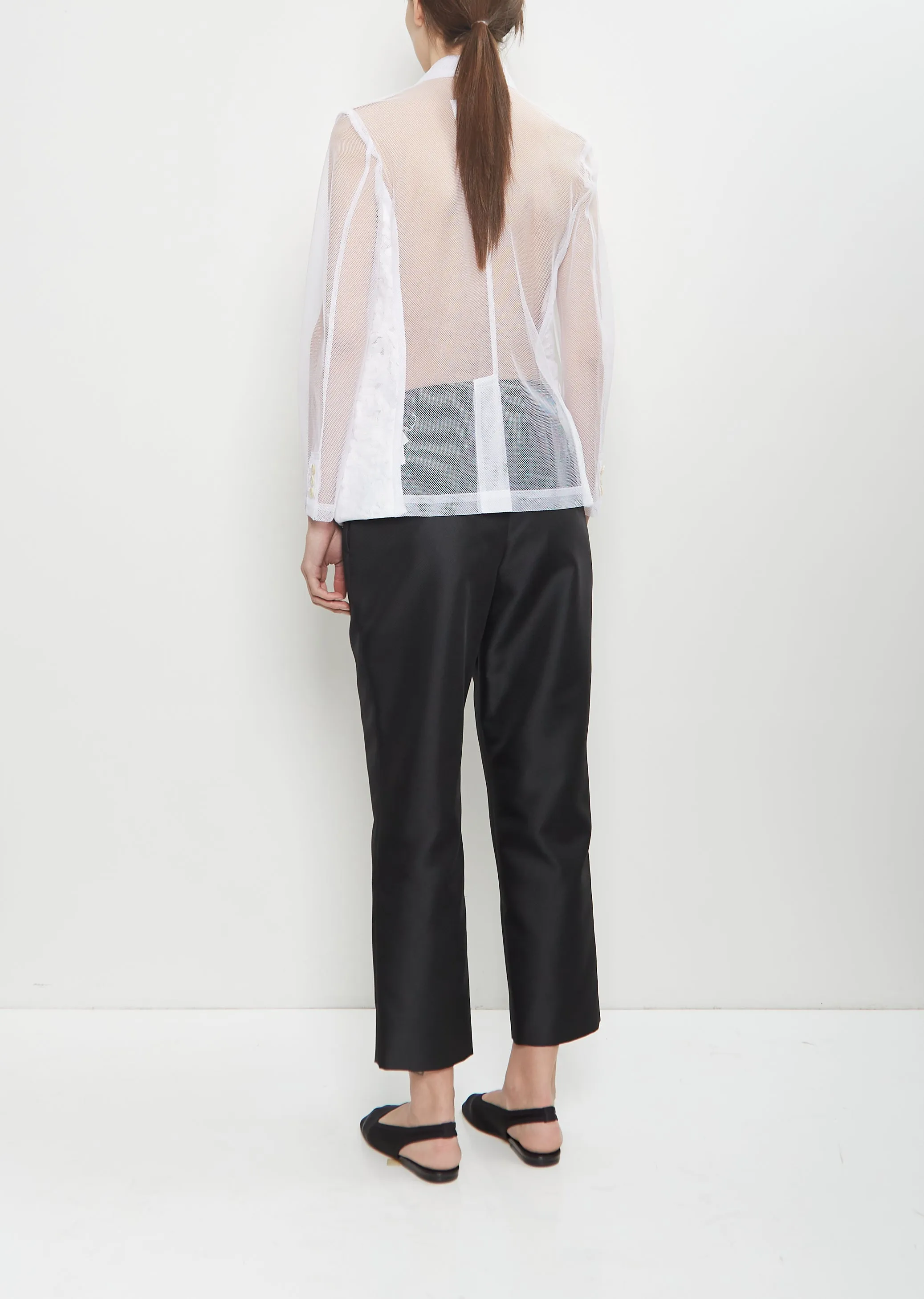 Tulle Flower Embroidery Jacket sold by La Garconne product image thumbnail 3