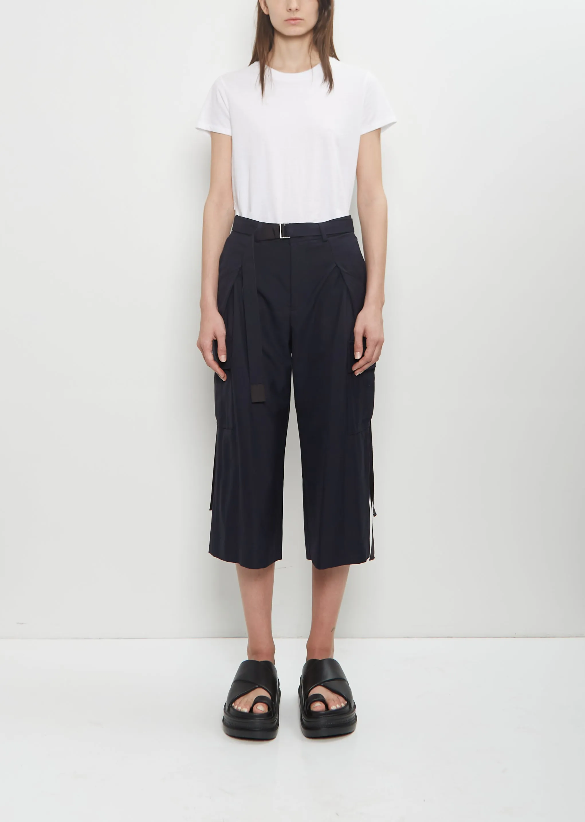 Suiting Cropped Pants sold by La Garconne