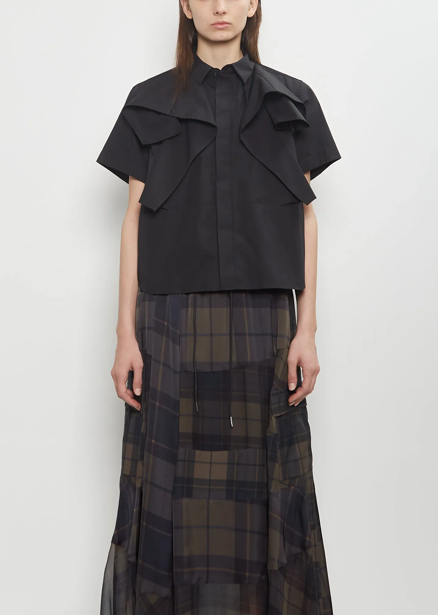 Poplin Layered Shirt sold by La Garconne