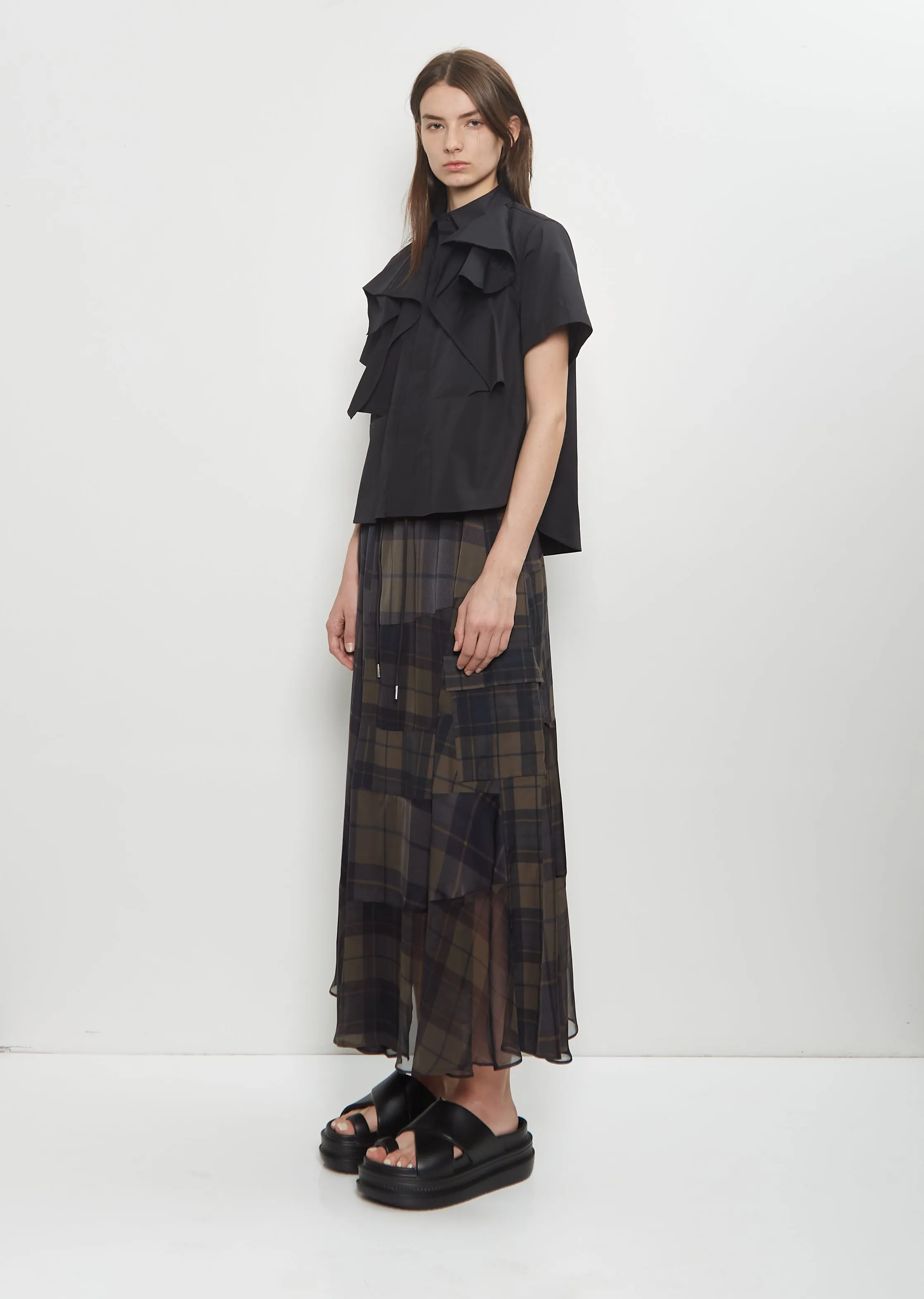 Poplin Layered Shirt sold by La Garconne product image thumbnail 4