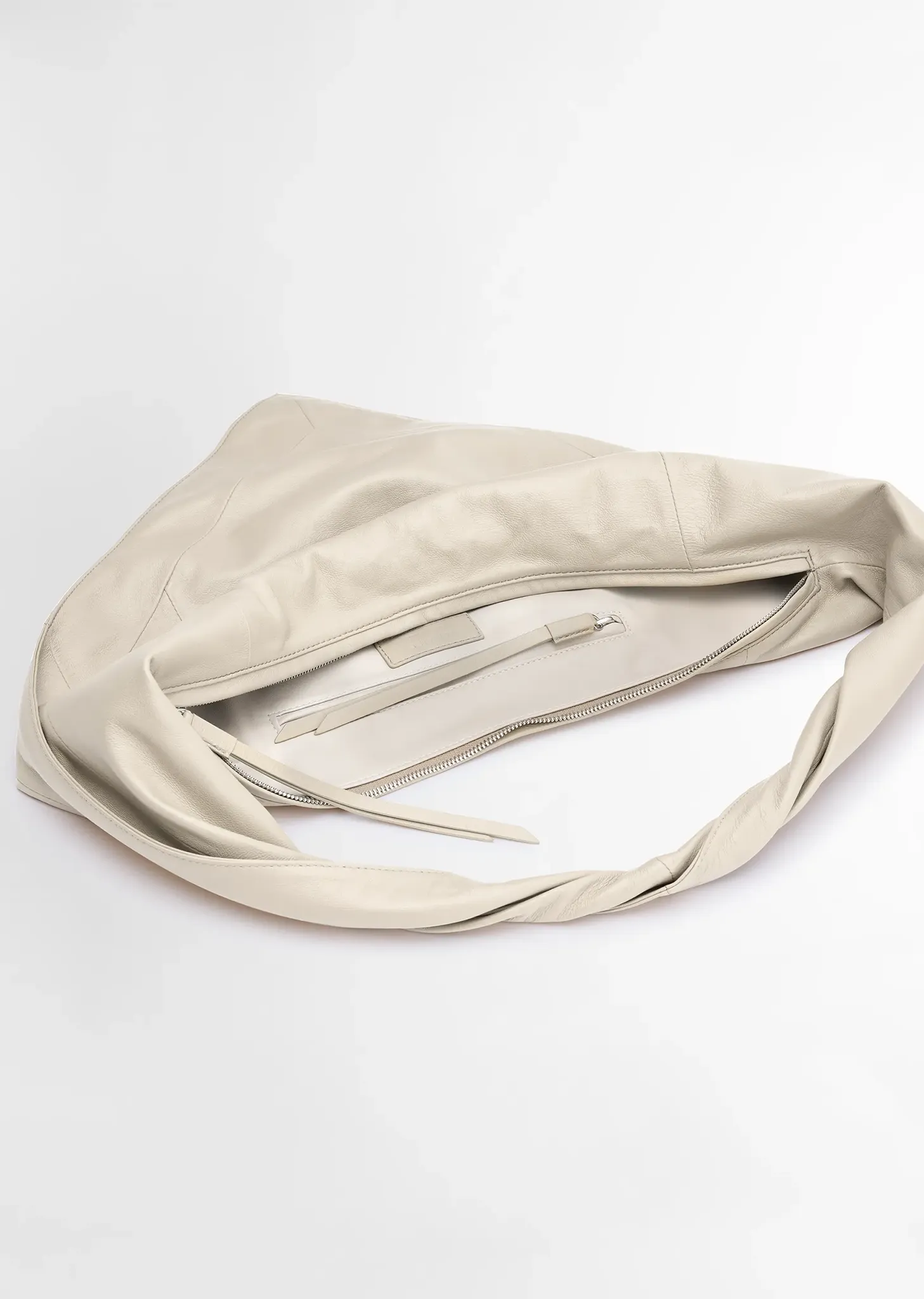 Leather Scarf Bag, Small — Off White sold by La Garconne product image thumbnail 2