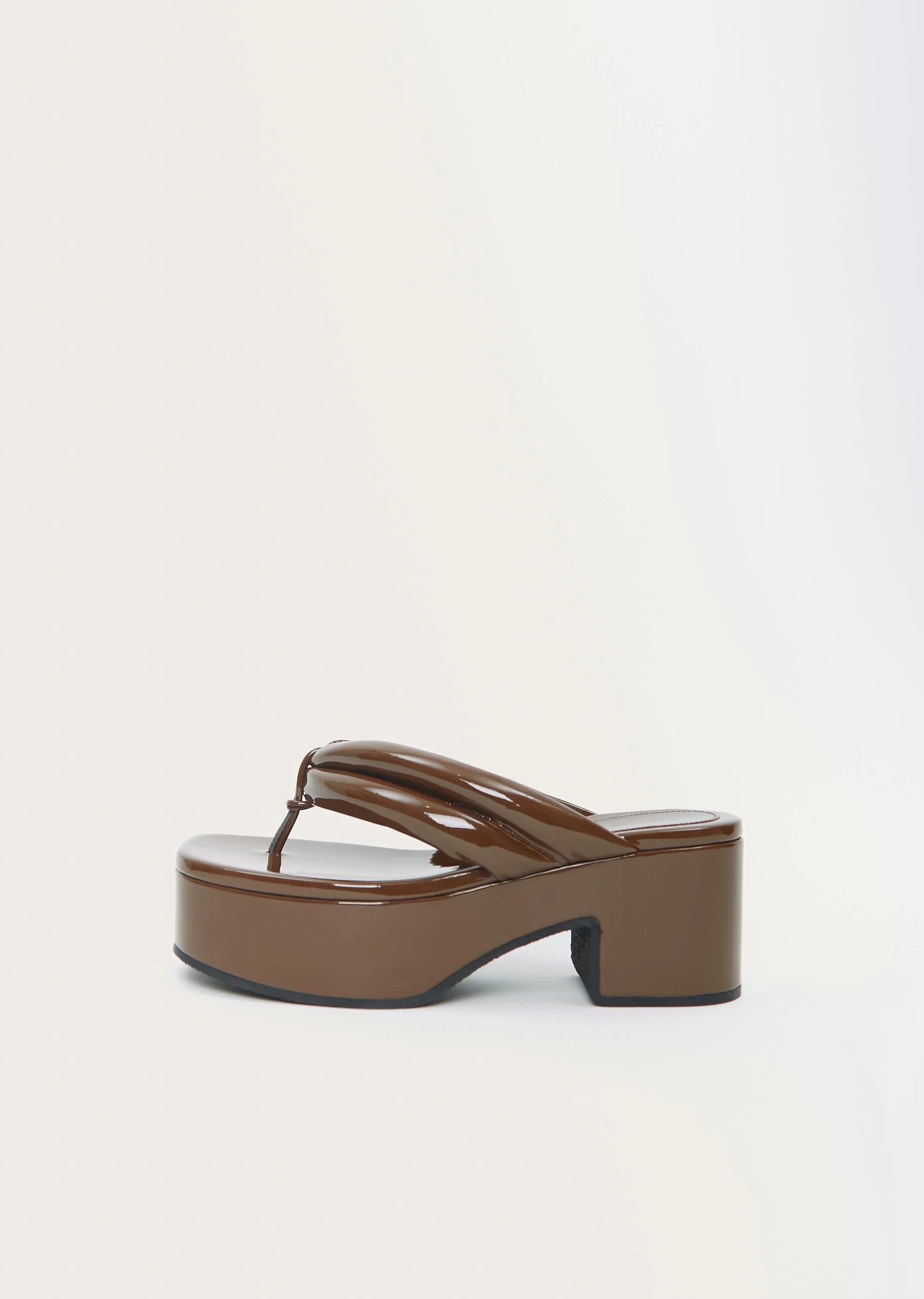 Patent Leather Platform Sandal sold by La Garconne