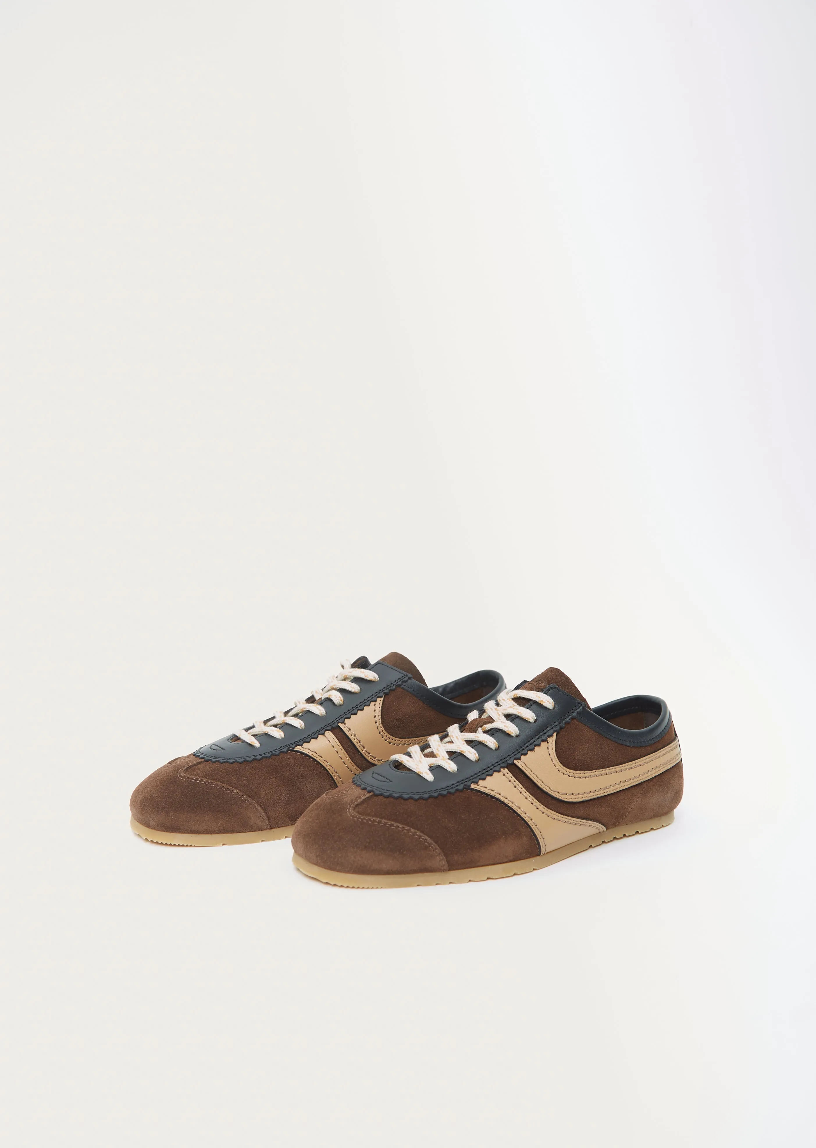 Suede Trainer — Dark Brown sold by La Garconne product image thumbnail 2