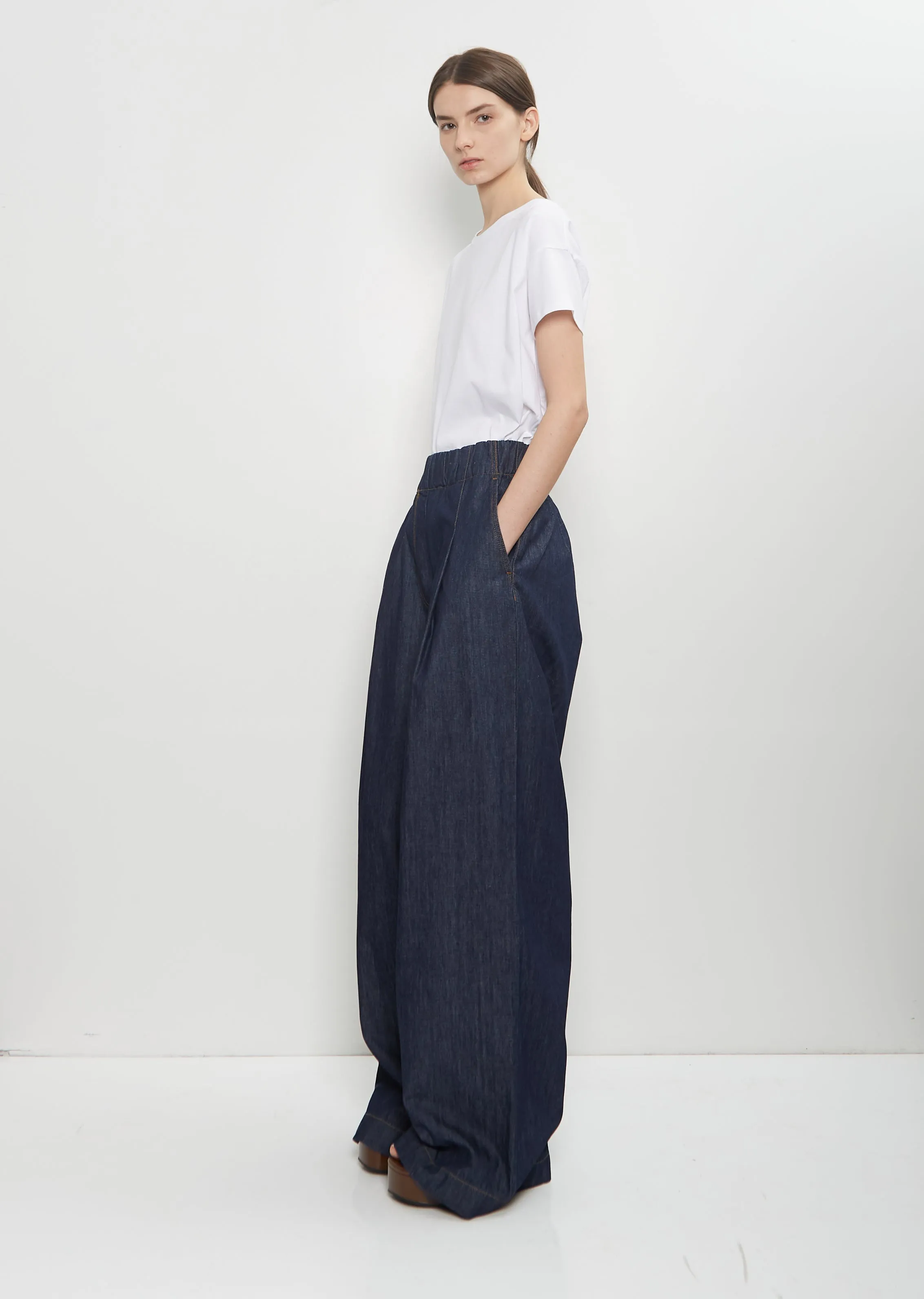 Cotton Denim Pila Pants sold by La Garconne product image thumbnail 4