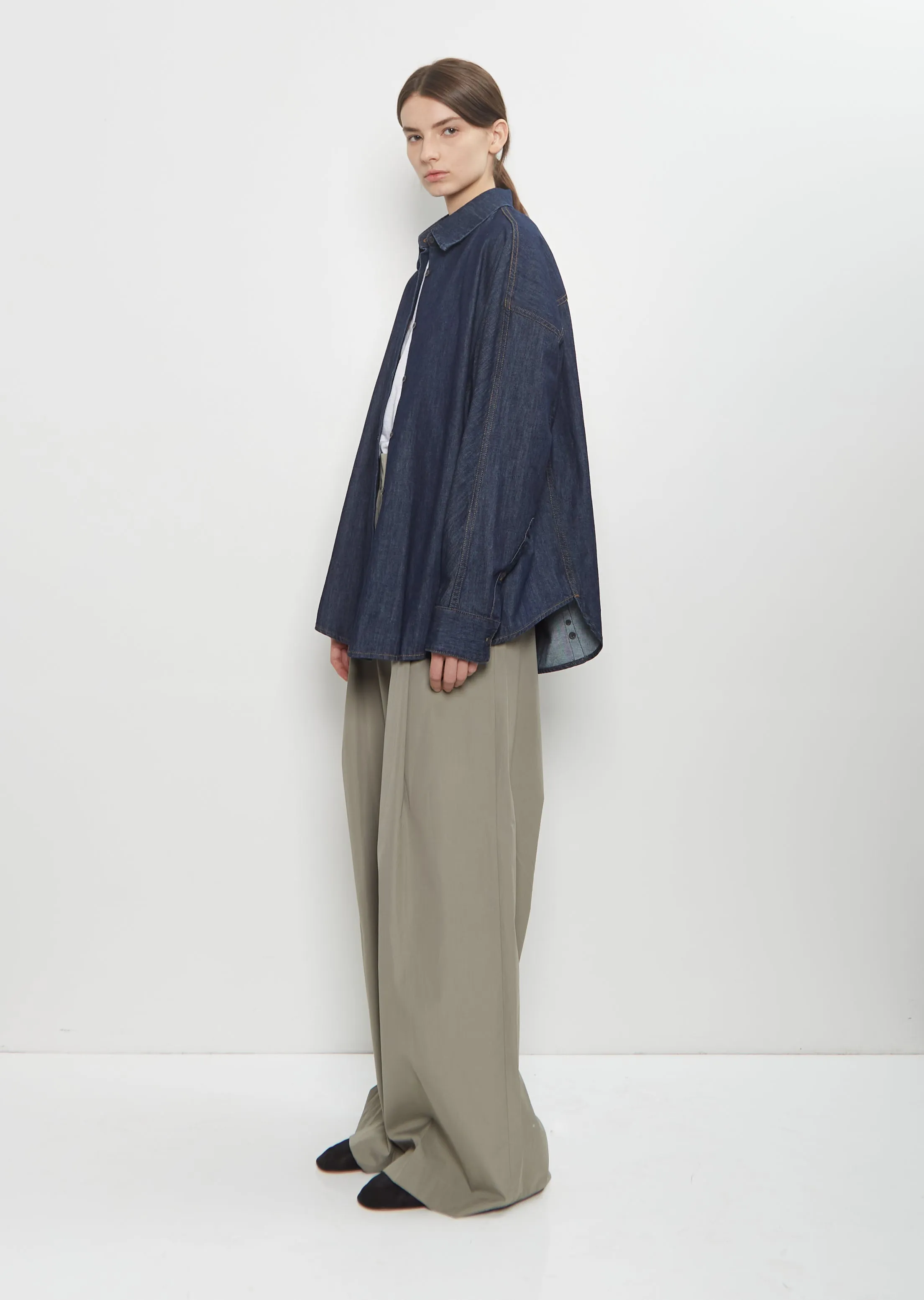 Cotton Denim Casio Shirt — Indigo sold by La Garconne product image thumbnail 4