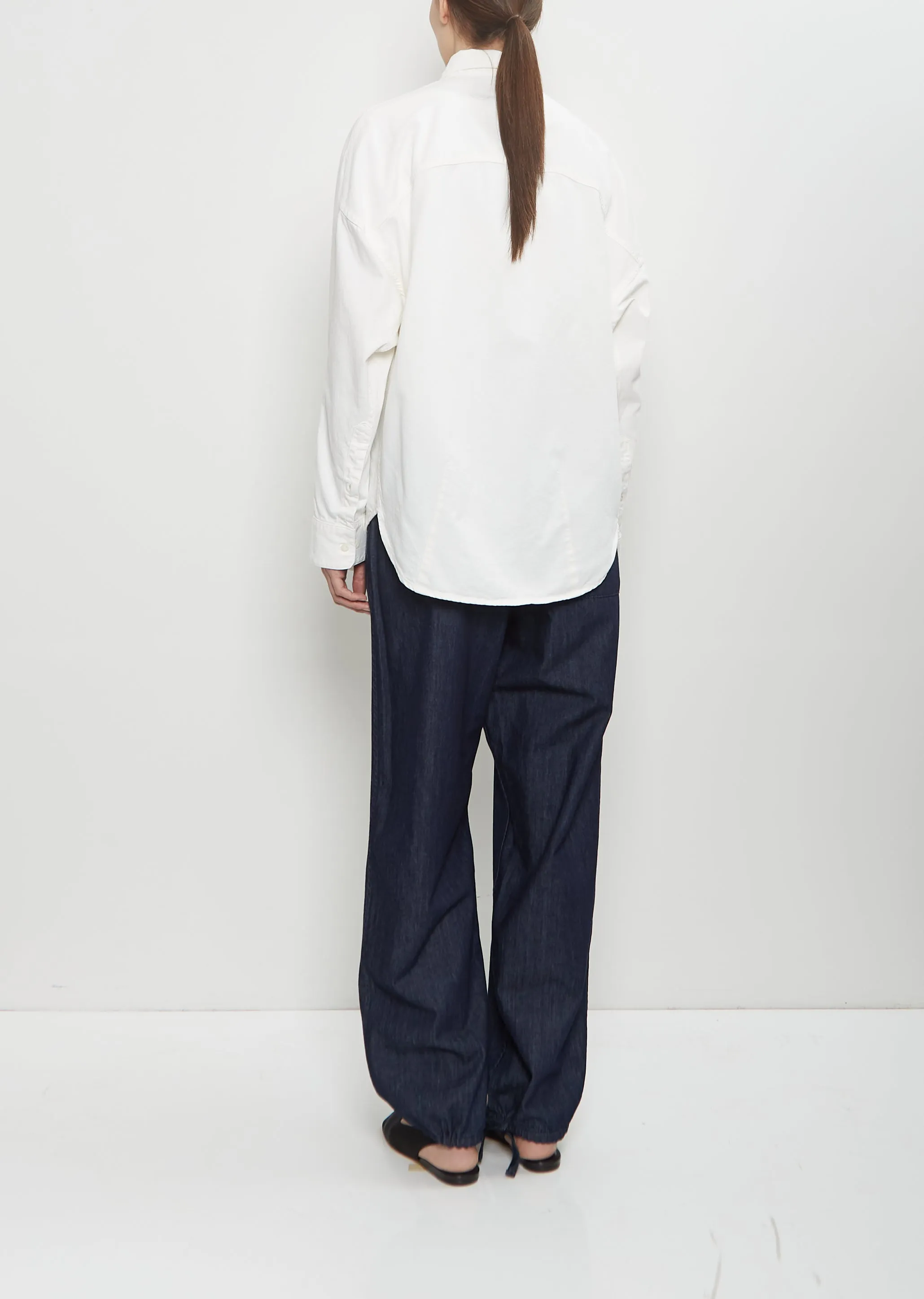 Cotton Denim Casio Shirt — Off White sold by La Garconne product image thumbnail 3
