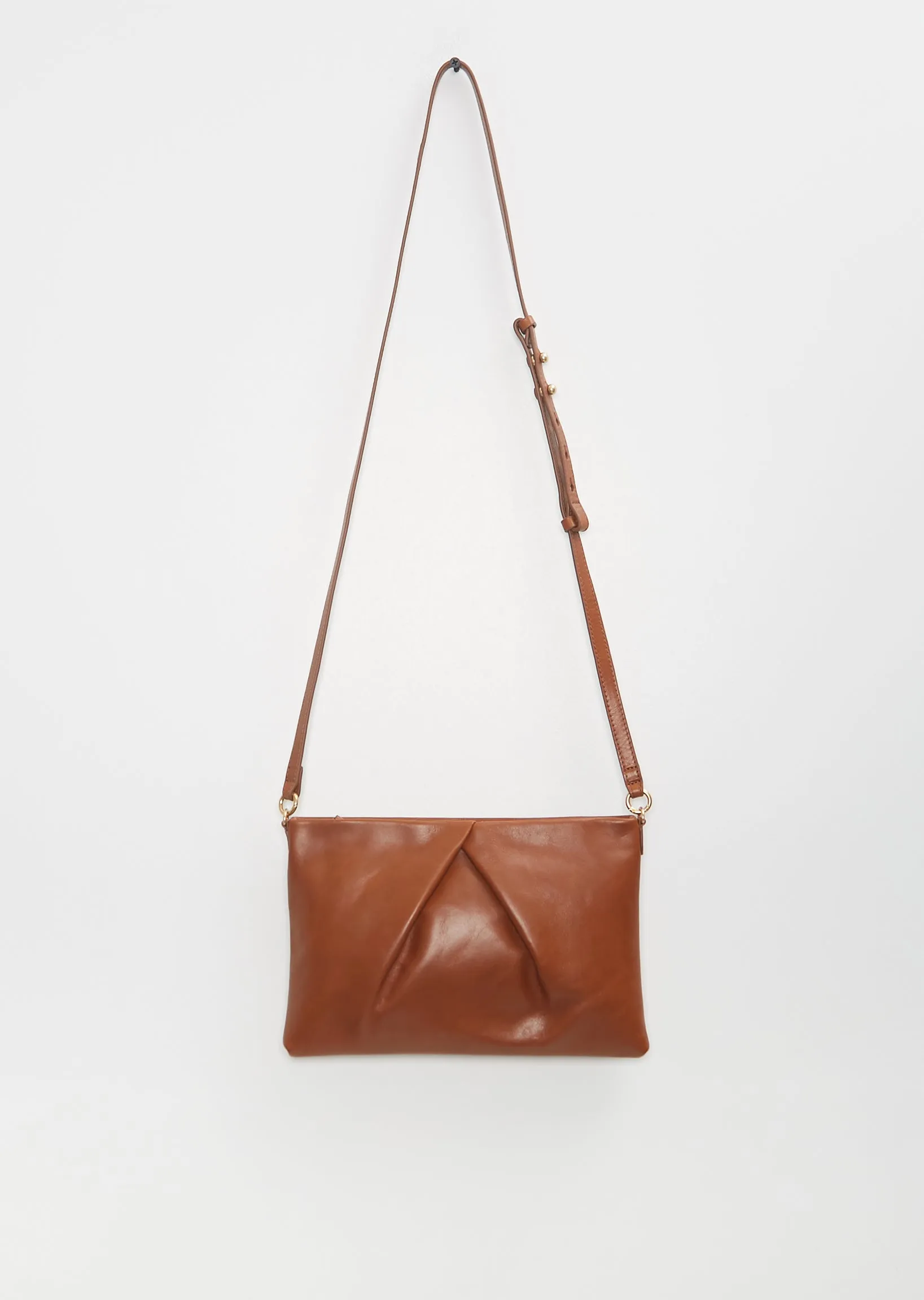 Leather Pouch, Small — Tan sold by La Garconne
