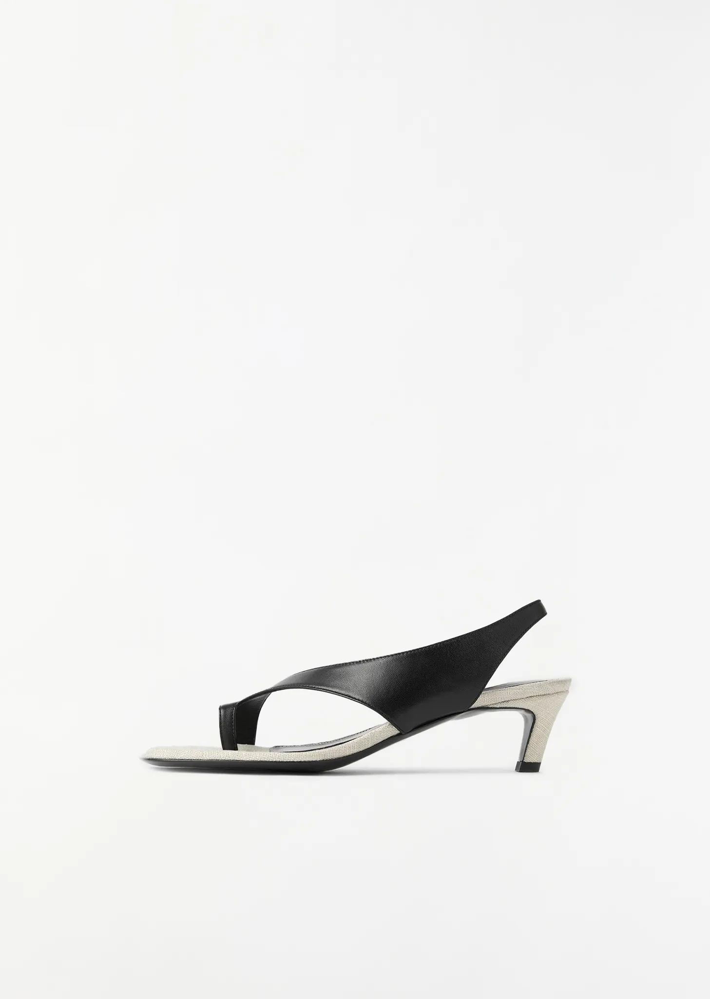 Leather Heeled Thong Sandals sold by La Garconne