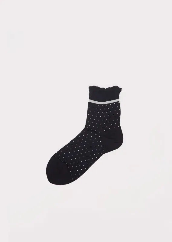 The Sky Point Socks — Black sold by La Garconne