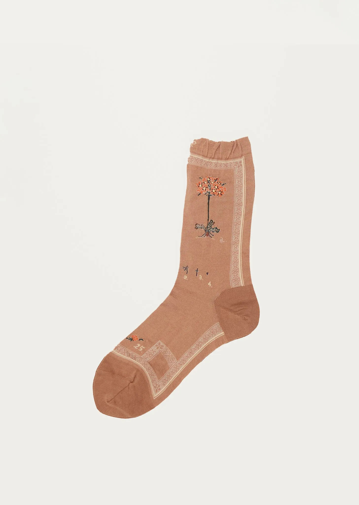 Botanical XVI Socks — Camel sold by La Garconne