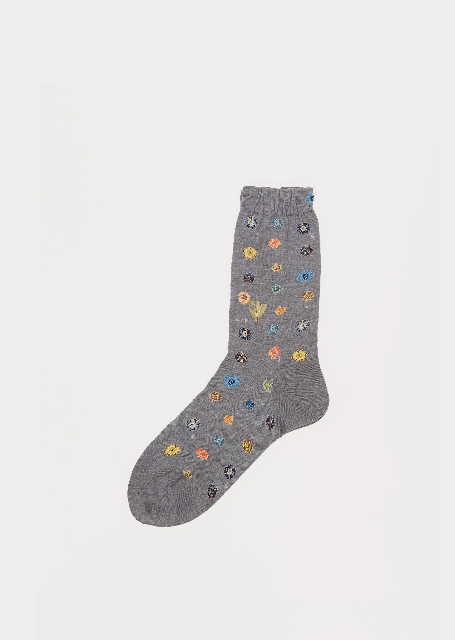 Polka Flower Socks — Mix Grey sold by La Garconne