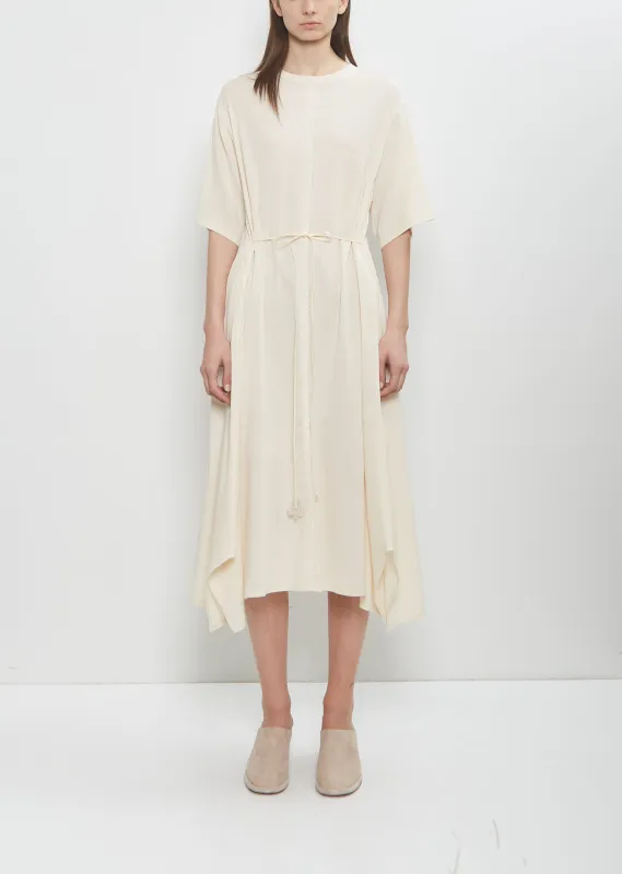 Biwa Yoryu Cotton Dress — Ivory sold by La Garconne