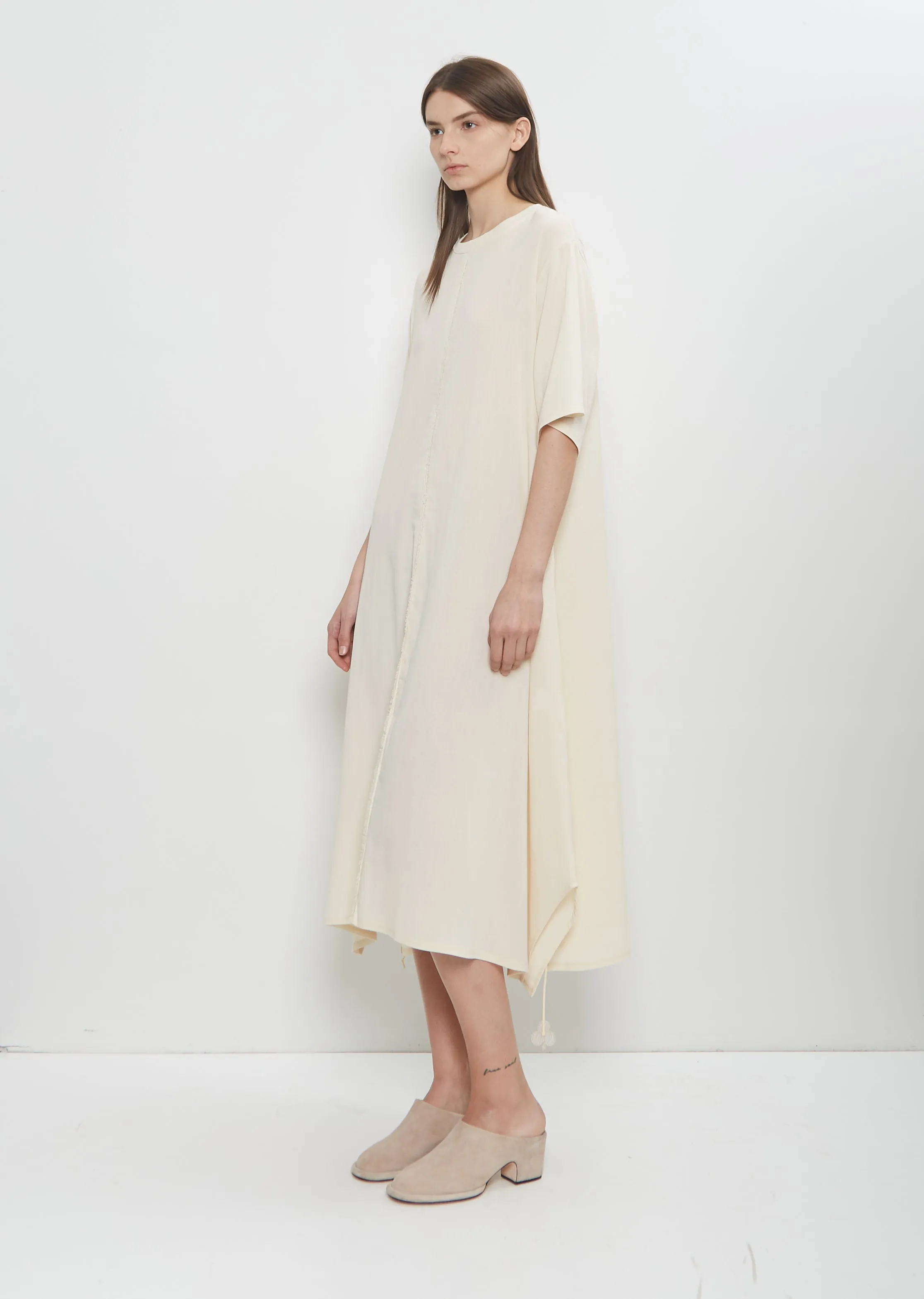 Biwa Yoryu Cotton Dress — Ivory sold by La Garconne product image thumbnail 4