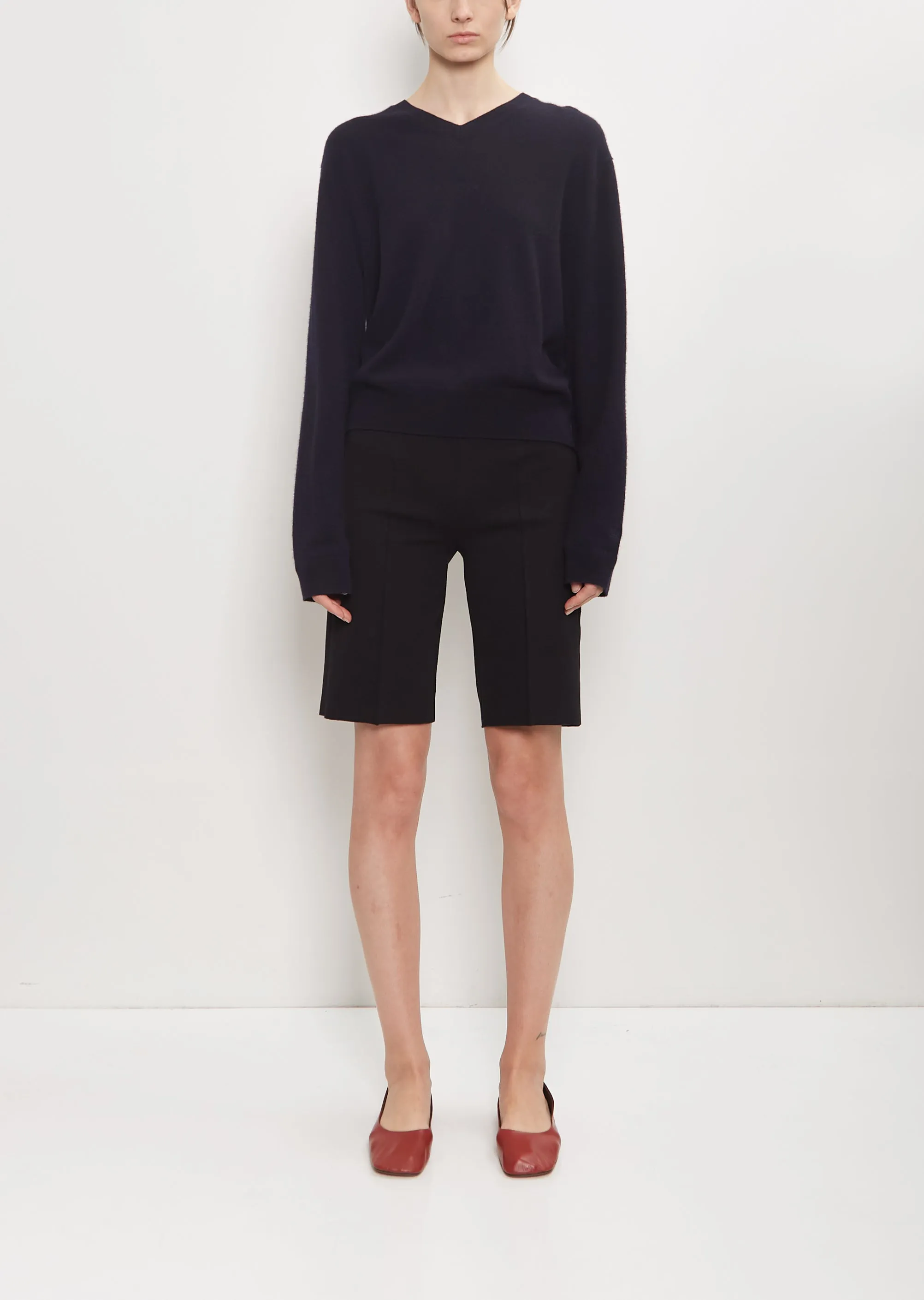 Stretch Cotton Bermuda Short sold by La Garconne