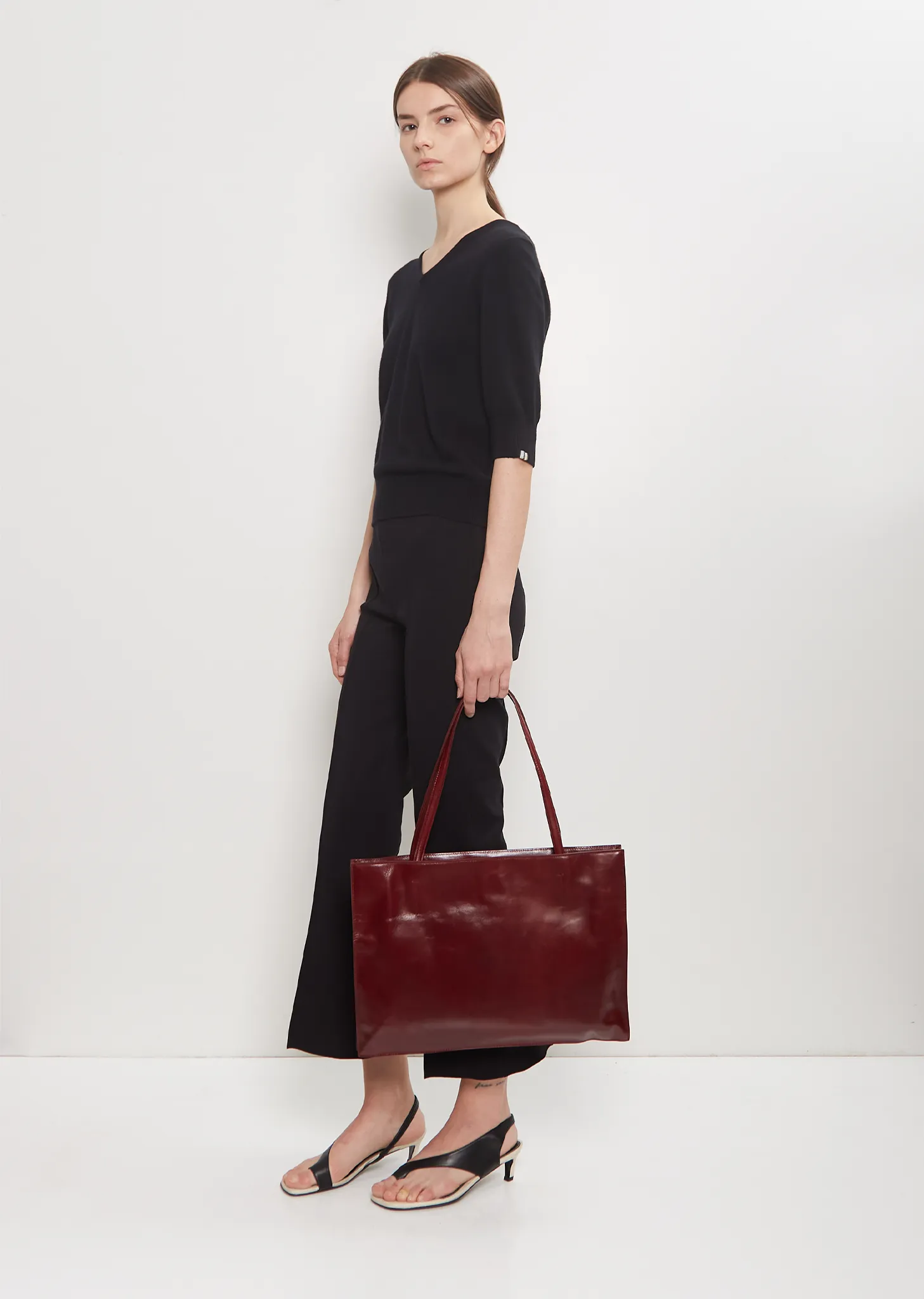 Yumi Leather Sling — Ruby sold by La Garconne product image thumbnail 2