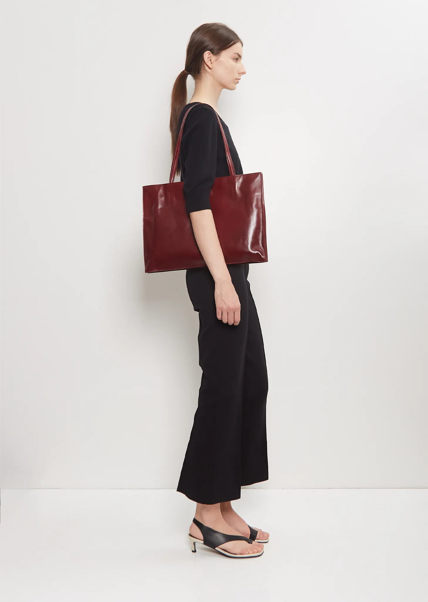 Yumi Leather Sling — Ruby sold by La Garconne product image thumbnail 3