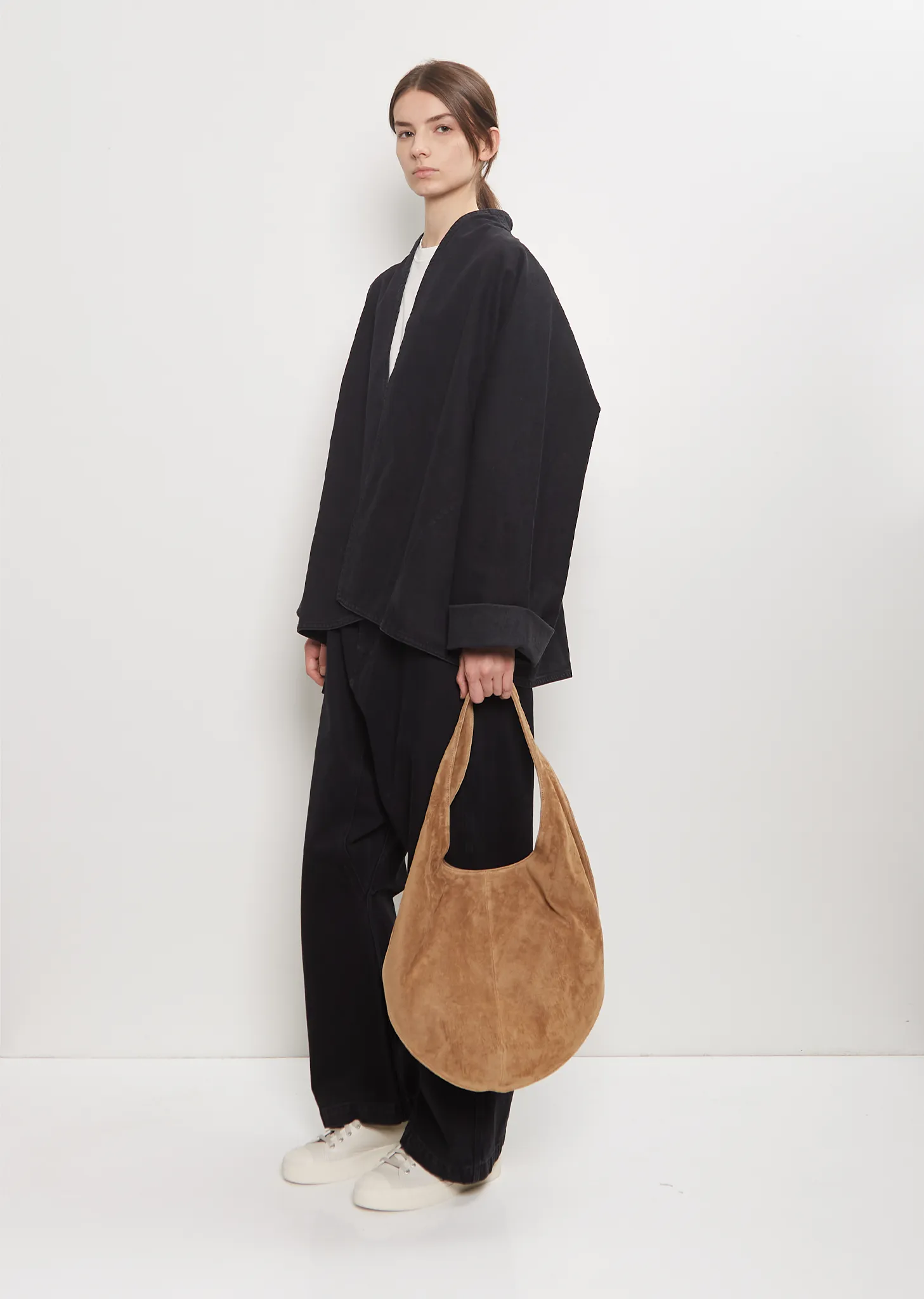 Market Suede Tote — Almond sold by La Garconne product image thumbnail 2