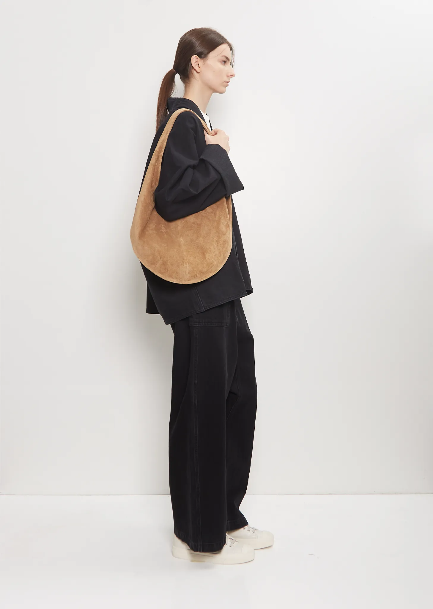 Market Suede Tote — Almond sold by La Garconne product image thumbnail 3