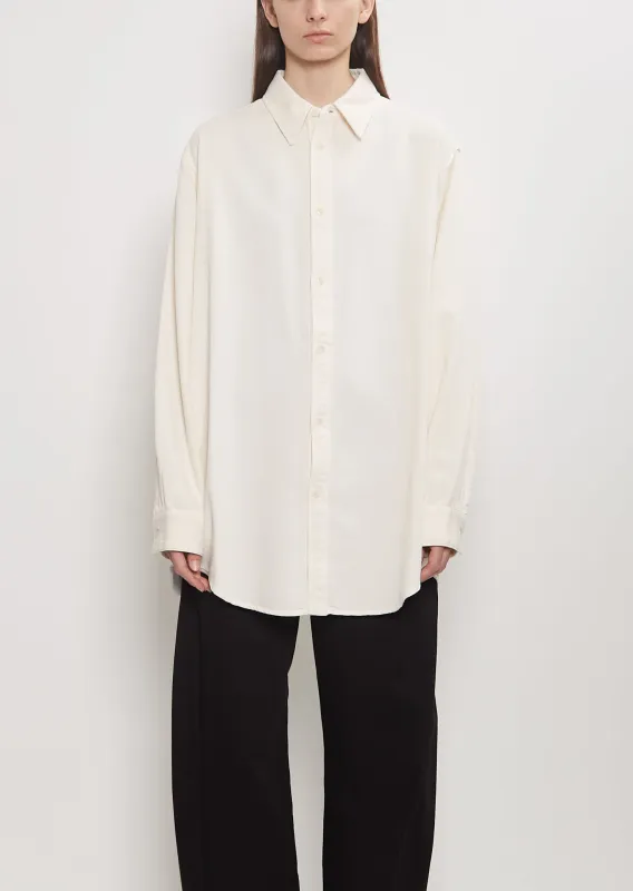 Denim Relaxed Shirt sold by La Garconne