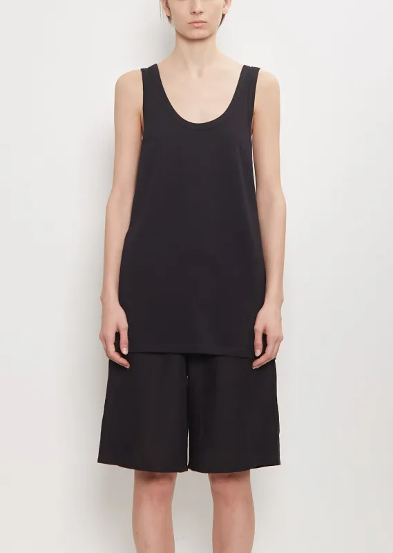 Organic Cotton Tank — Black sold by La Garconne