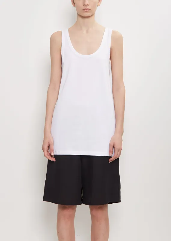Organic Cotton Tank — White sold by La Garconne