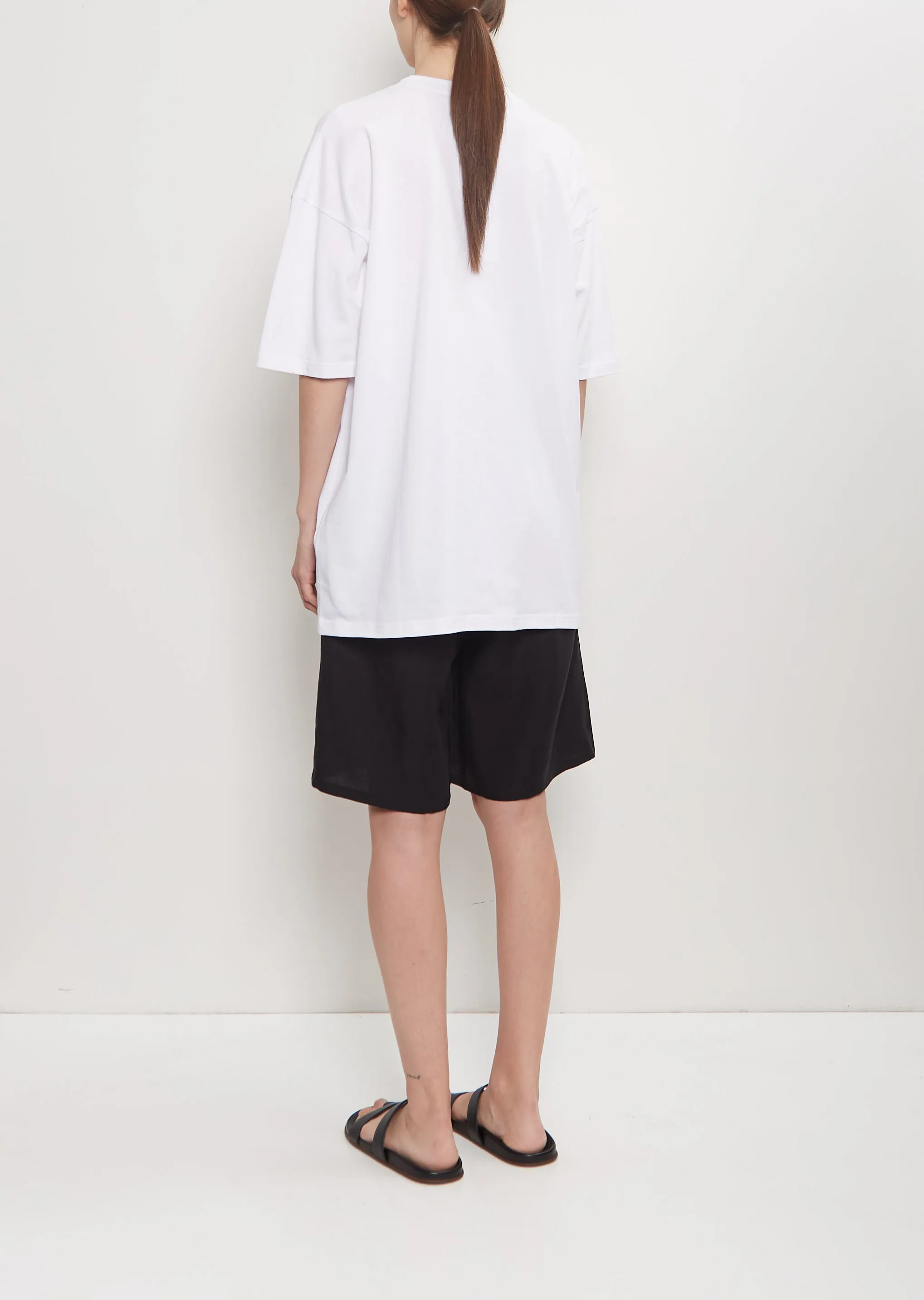 Organic Cotton Oversized T-Shirt — White sold by La Garconne product image thumbnail 3