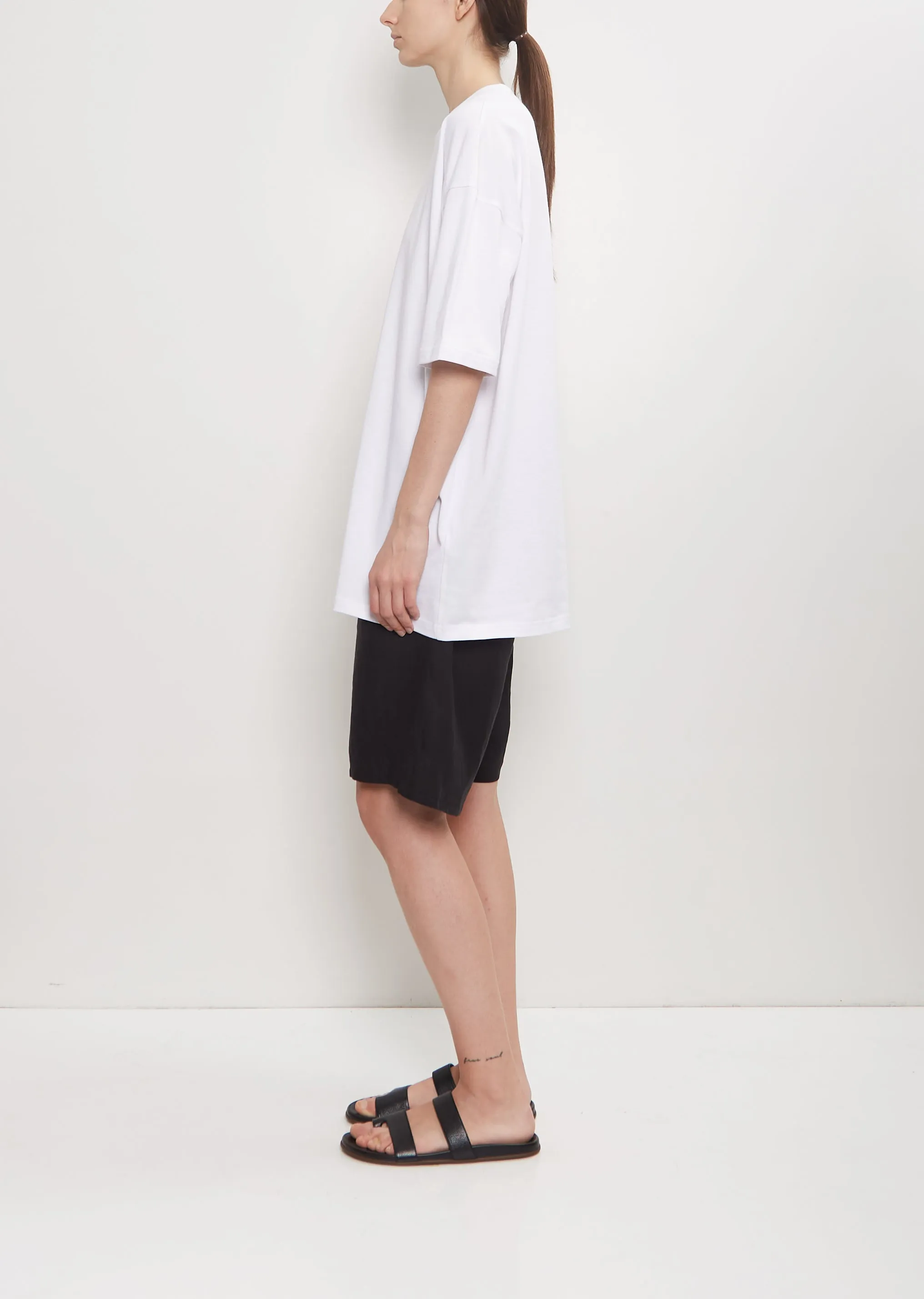 Organic Cotton Oversized T-Shirt — White sold by La Garconne product image thumbnail 2