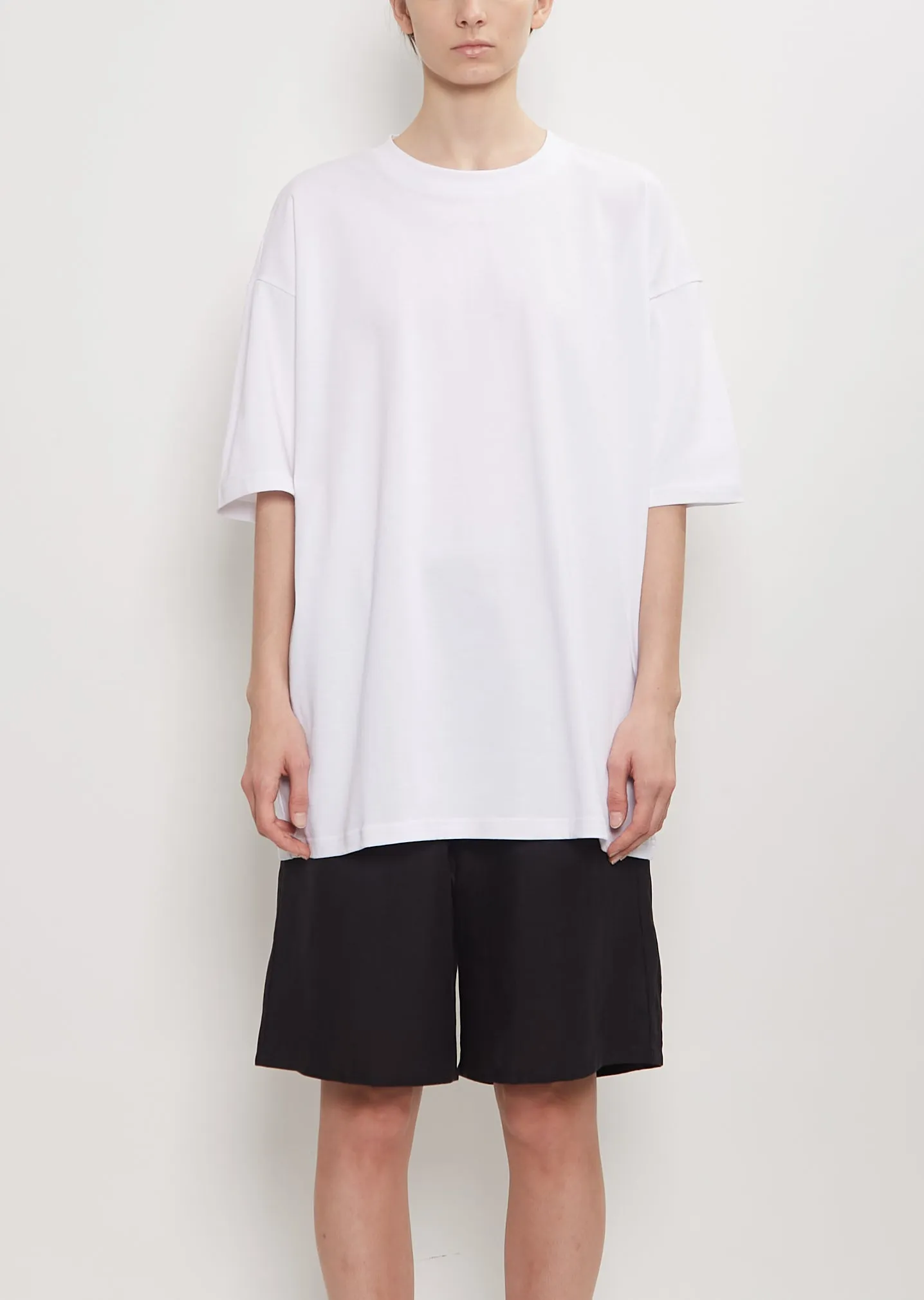 Organic Cotton Oversized T-Shirt — White sold by La Garconne