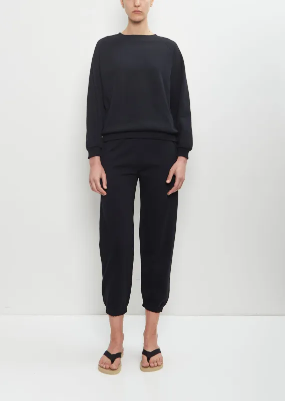 Studio Cotton Sweatpant — Faded Black sold by La Garconne