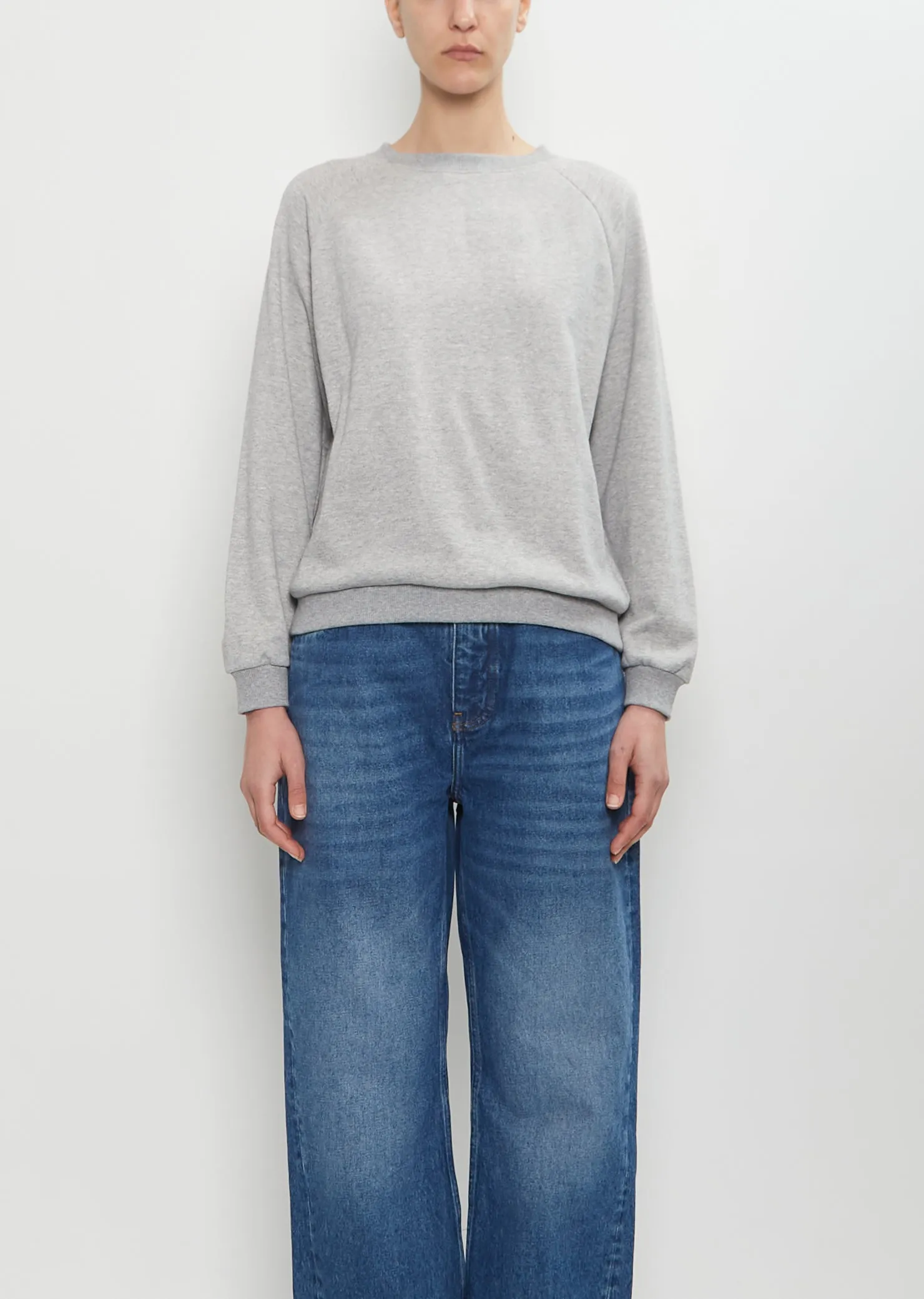 Studio Cotton Sweatshirt — Vintage Grey sold by La Garconne